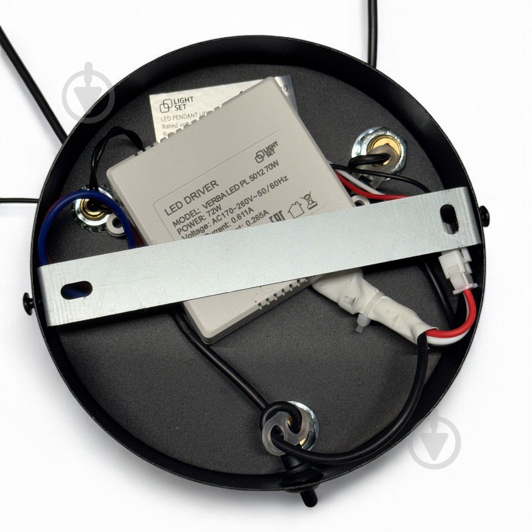 Світильник підвісний LIGHT SET VERBA LED PL 5012 70 Вт чорний - фото 5 Світильник підвісний LIGHT SET VERBA LED PL 5012 70 Вт чорний - фото 5