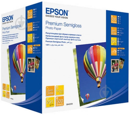 Бумага Epson  Premium Semiglossy Photo Paper 500 л. C13S042200 C13S042200 - фото 1