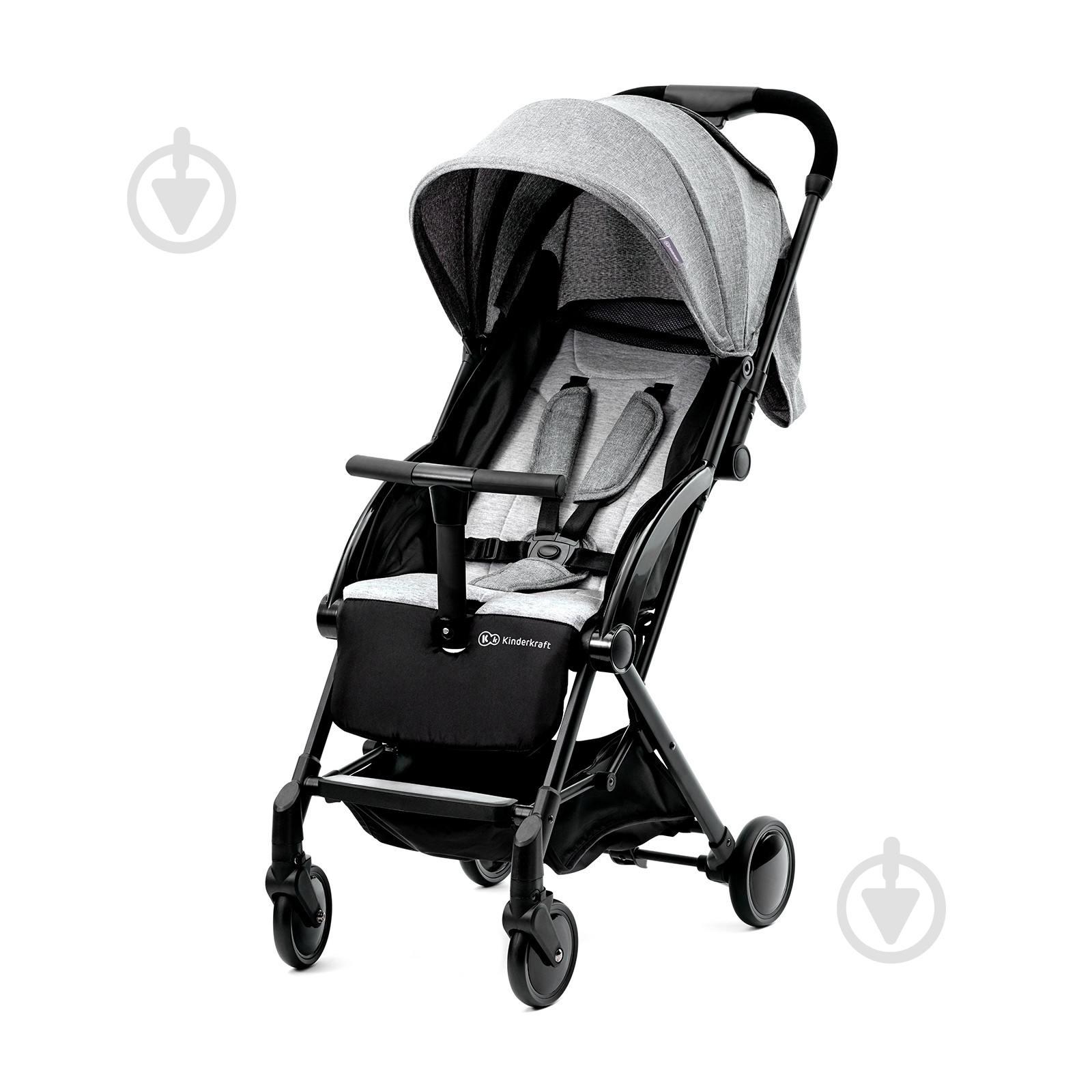 Коляска прогулочная Kinderkraft Pilot серая - фото 1 Коляска прогулочная Kinderkraft Pilot серая - фото 1