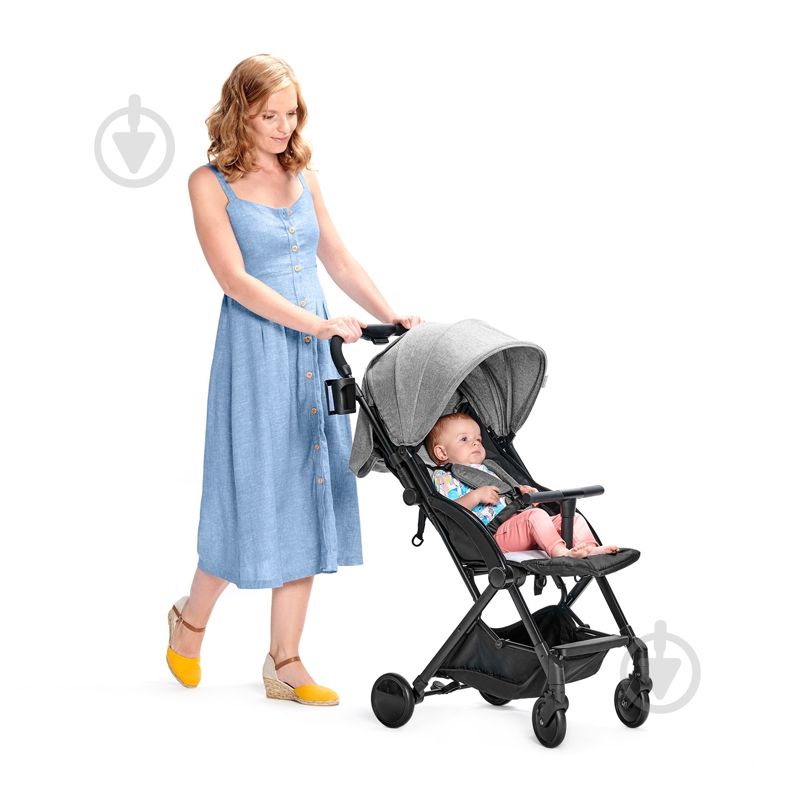 Коляска прогулочная Kinderkraft Pilot серая - фото 7 Коляска прогулочная Kinderkraft Pilot серая - фото 7