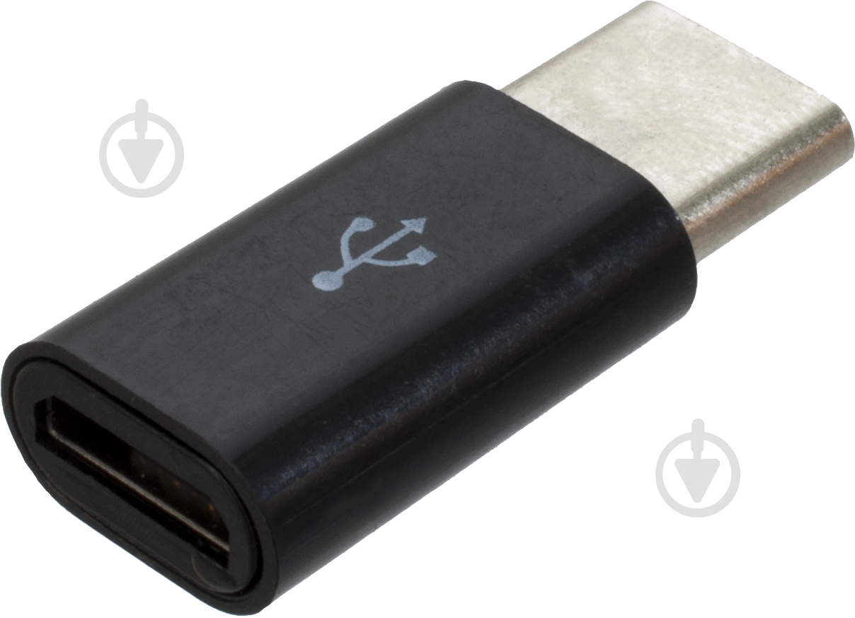 Переходник Patron MICRO USB на Type-C (F/M) черный (ADAPT-PN-MIC-TYPE-C) - фото 2