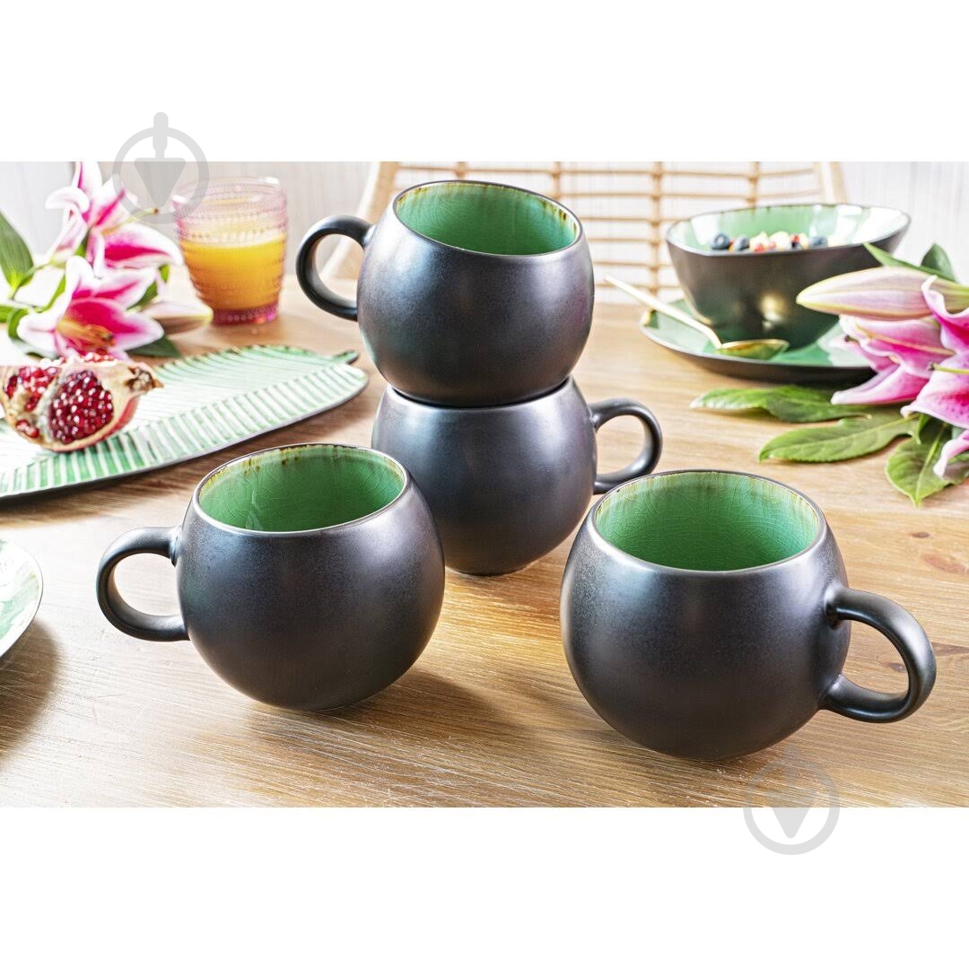 Чашка Bella Vita Glaze Green 460 мл 2 сорт - фото 2