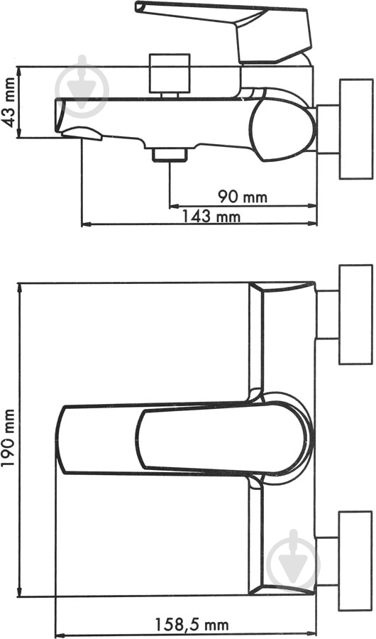 Смеситель для ванны ScandiSPA Skadi FF35162-2 - фото 3