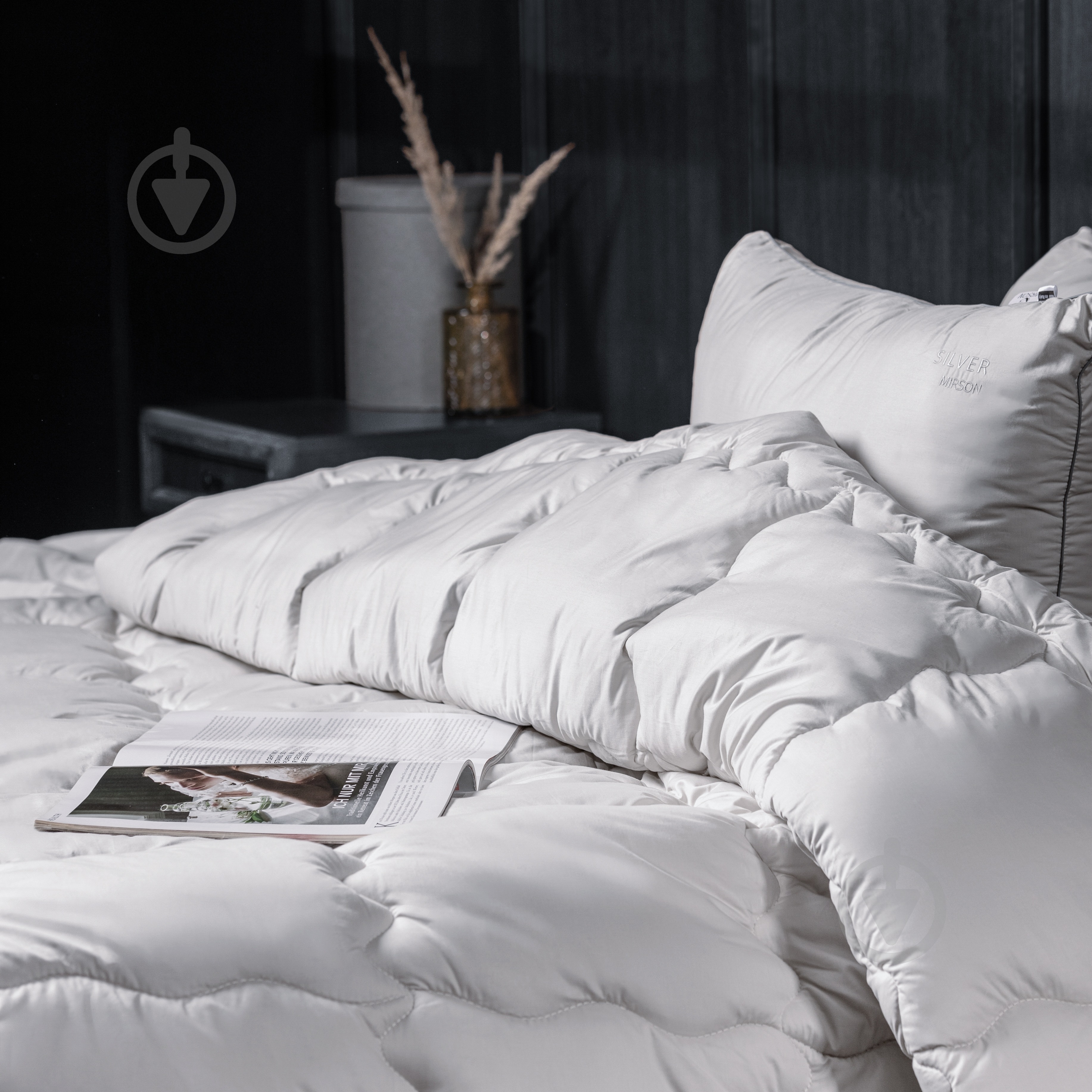 Одеяло антиаллергенное №1008 Silver Cloud EcoSilk лето 200x220 см MirSon серебряный - фото 4