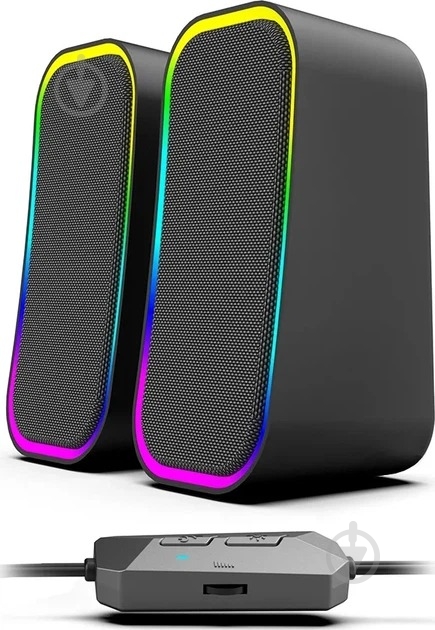 Акустическая система ColorWay Aura USB/Bluetooth CW-SPU02GR 2.0 grey - фото 1