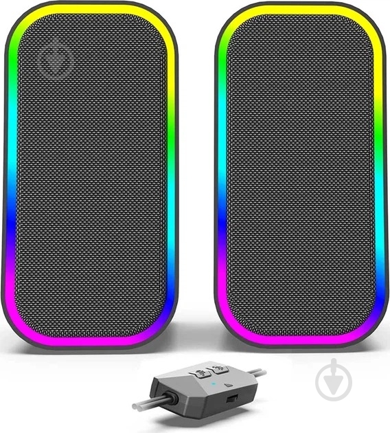 Акустическая система ColorWay Aura USB/Bluetooth CW-SPU02GR 2.0 grey - фото 2