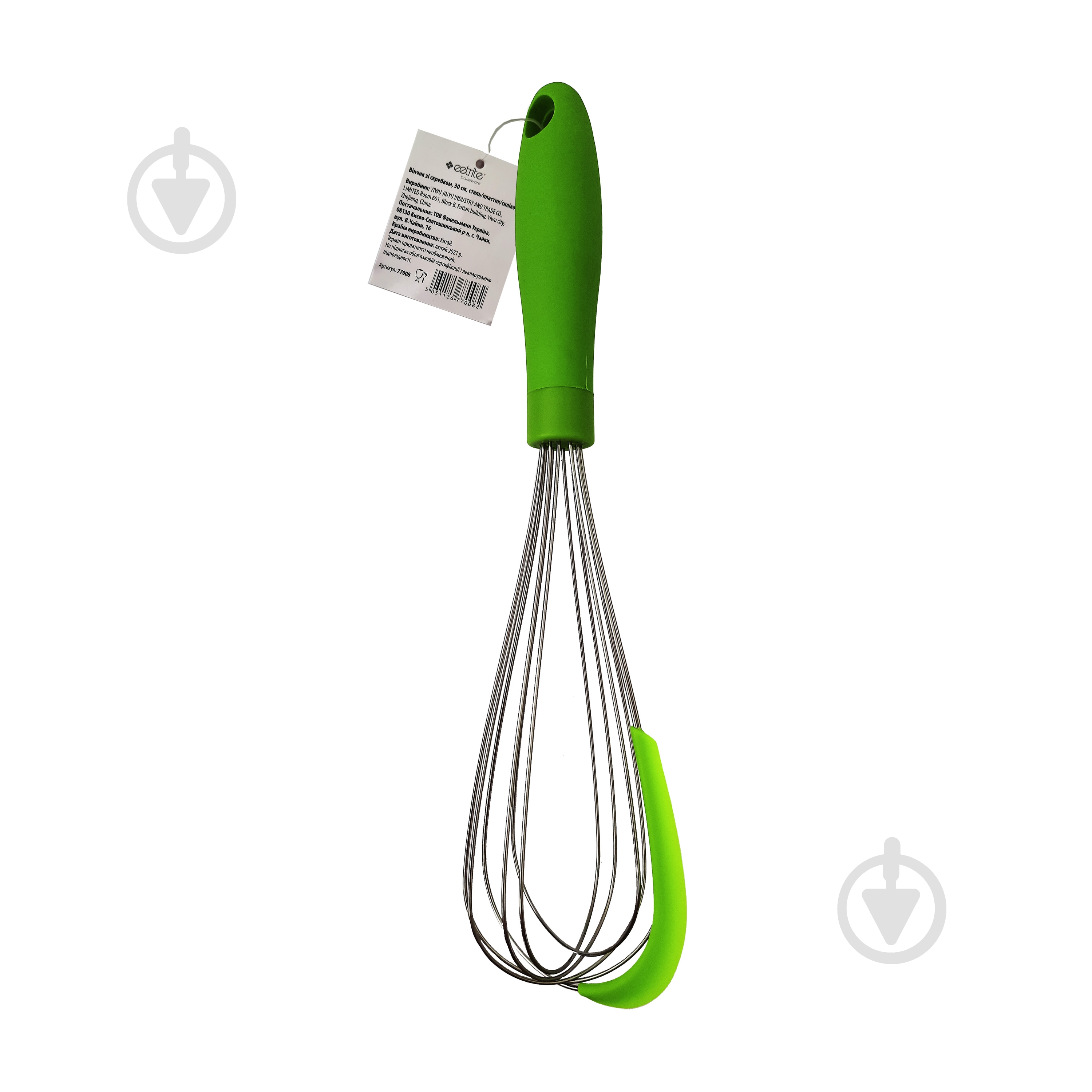 Вінчик Fackelmann зі скребком 30 см 77008 - фото 3