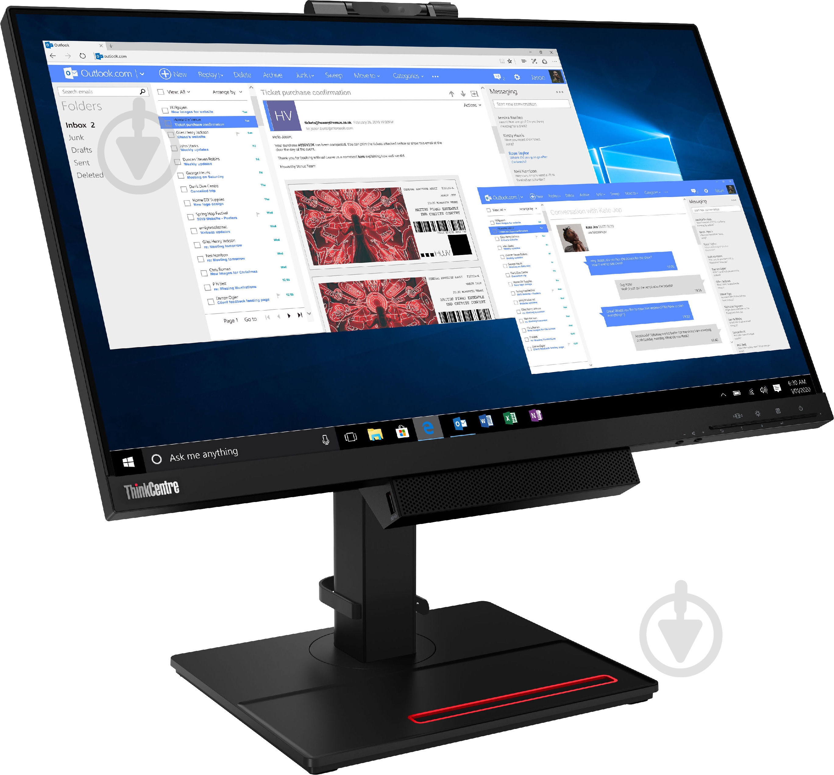 Монитор Lenovo ThinkCentre TIO 24 Gen 4 23,8" (11GDPAT1UA) - фото 6 Монитор Lenovo ThinkCentre TIO 24 Gen 4 23,8" (11GDPAT1UA) - фото 6