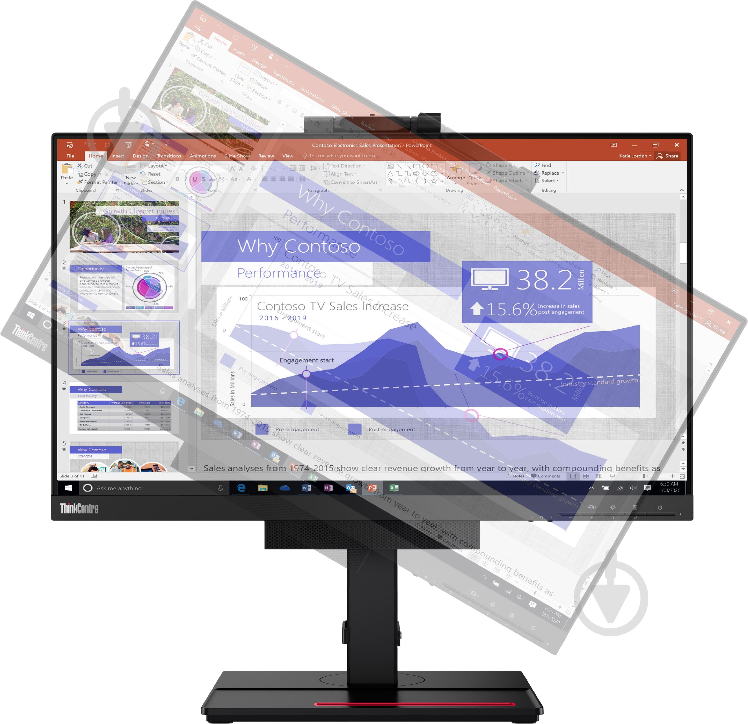 Монитор Lenovo ThinkCentre TIO 24 Gen 4 23,8" (11GDPAT1UA) - фото 7 Монитор Lenovo ThinkCentre TIO 24 Gen 4 23,8" (11GDPAT1UA) - фото 7