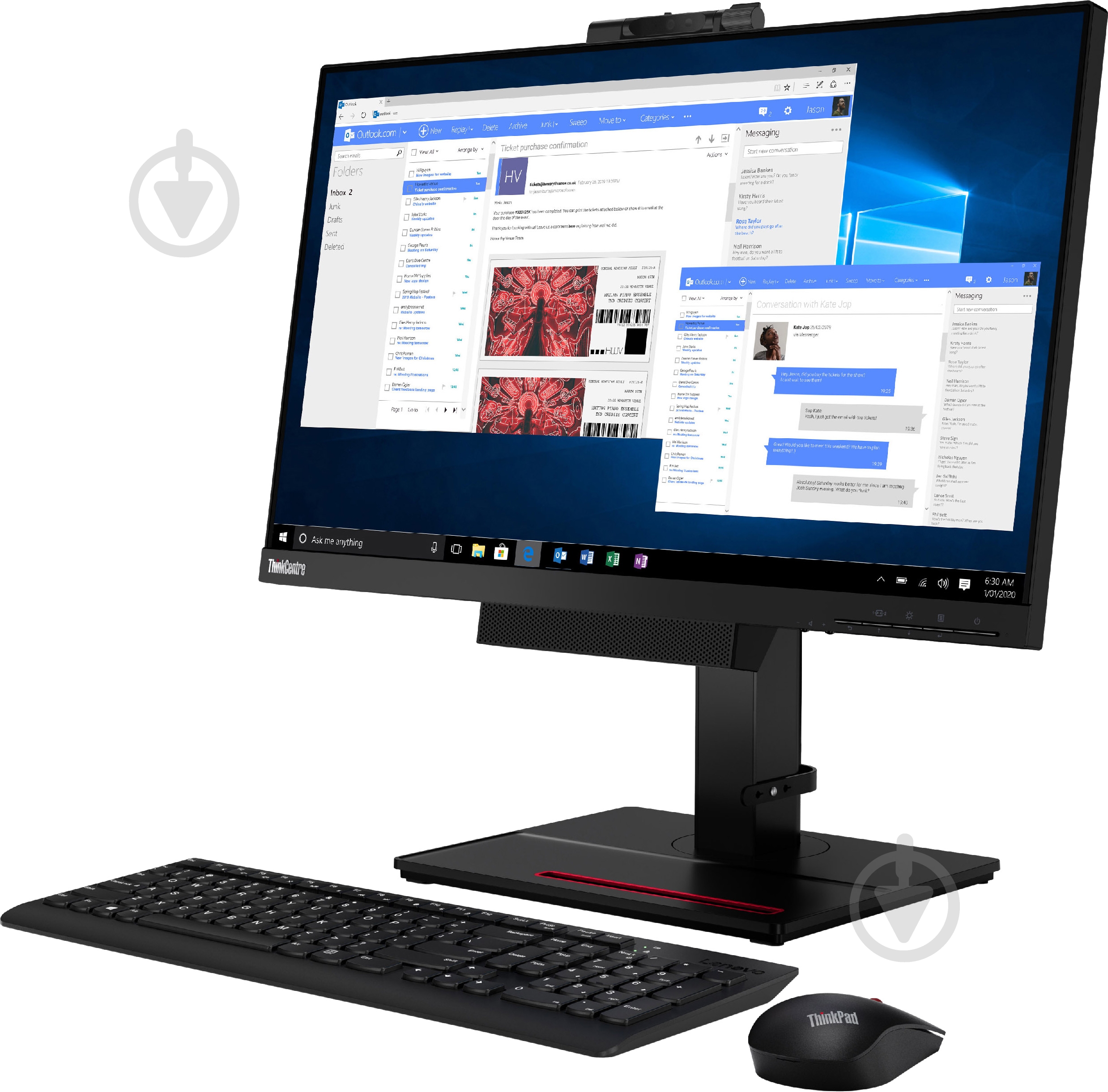 Монитор Lenovo ThinkCentre TIO 24 Gen 4 23,8" (11GDPAT1UA) - фото 3 Монитор Lenovo ThinkCentre TIO 24 Gen 4 23,8" (11GDPAT1UA) - фото 3