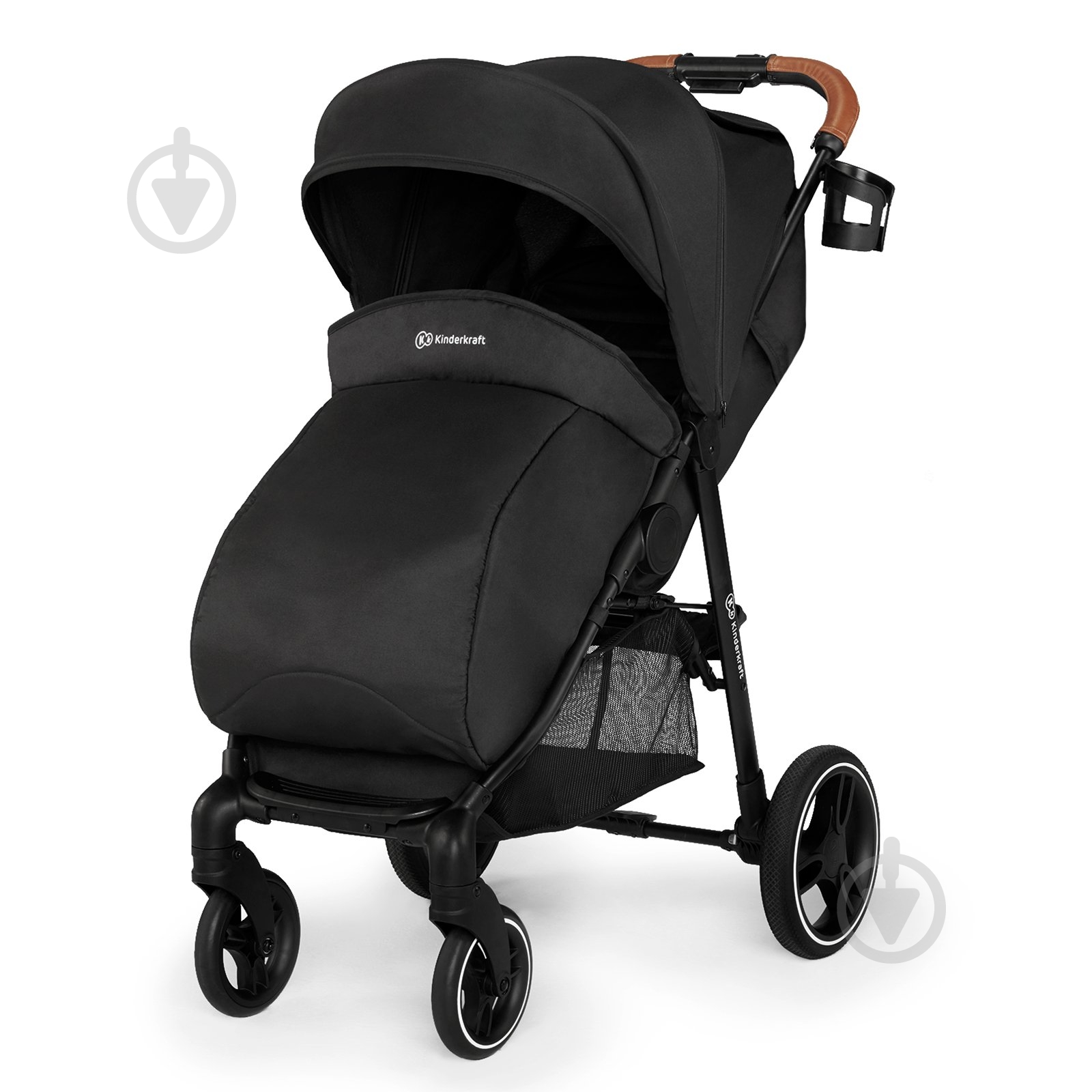 Коляска прогулочная Kinderkraft Grande 2020 черная KKWGRANBLK000N - фото 2