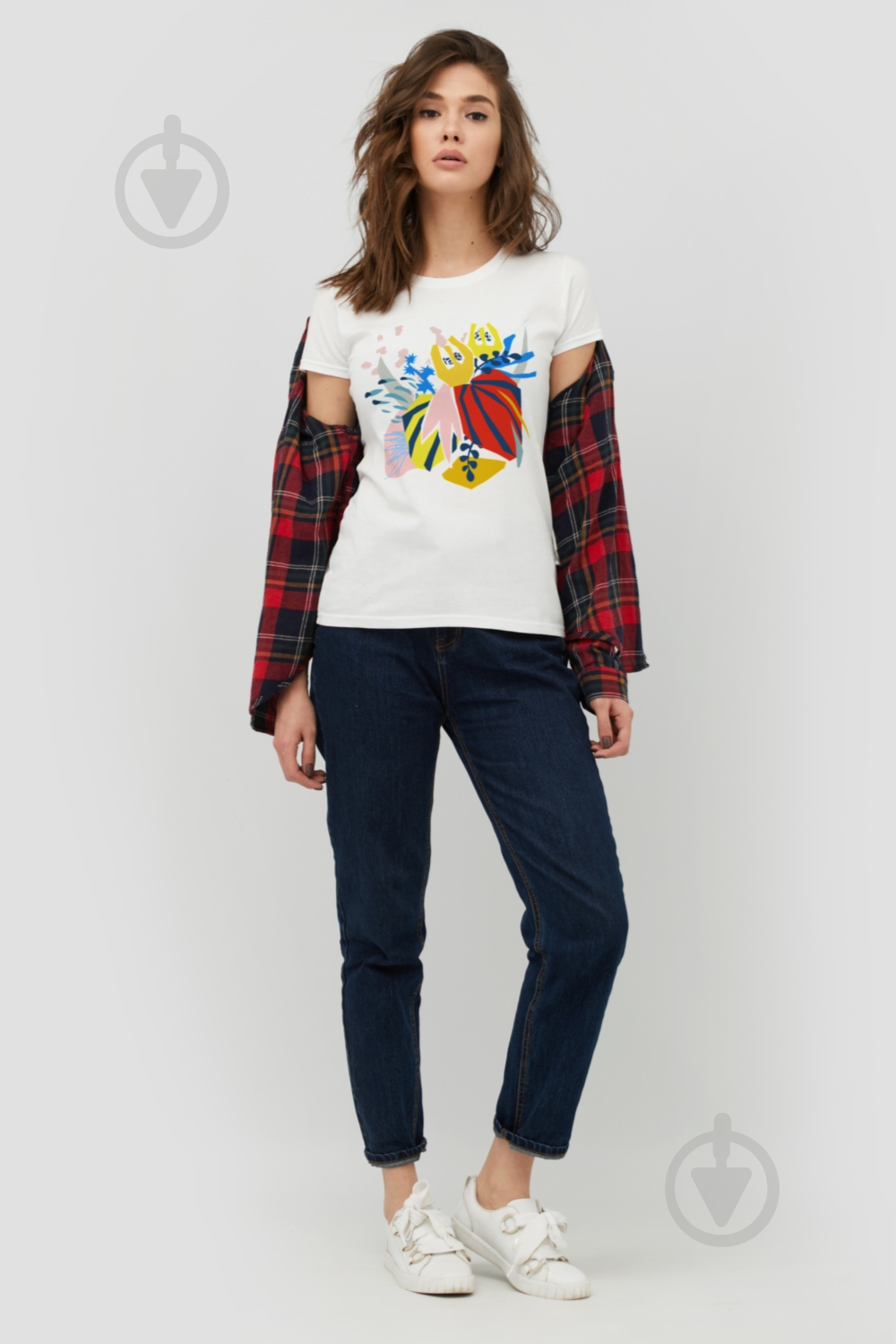 Футболка YAPPI Basic WW1049 р.XL белый - фото 2