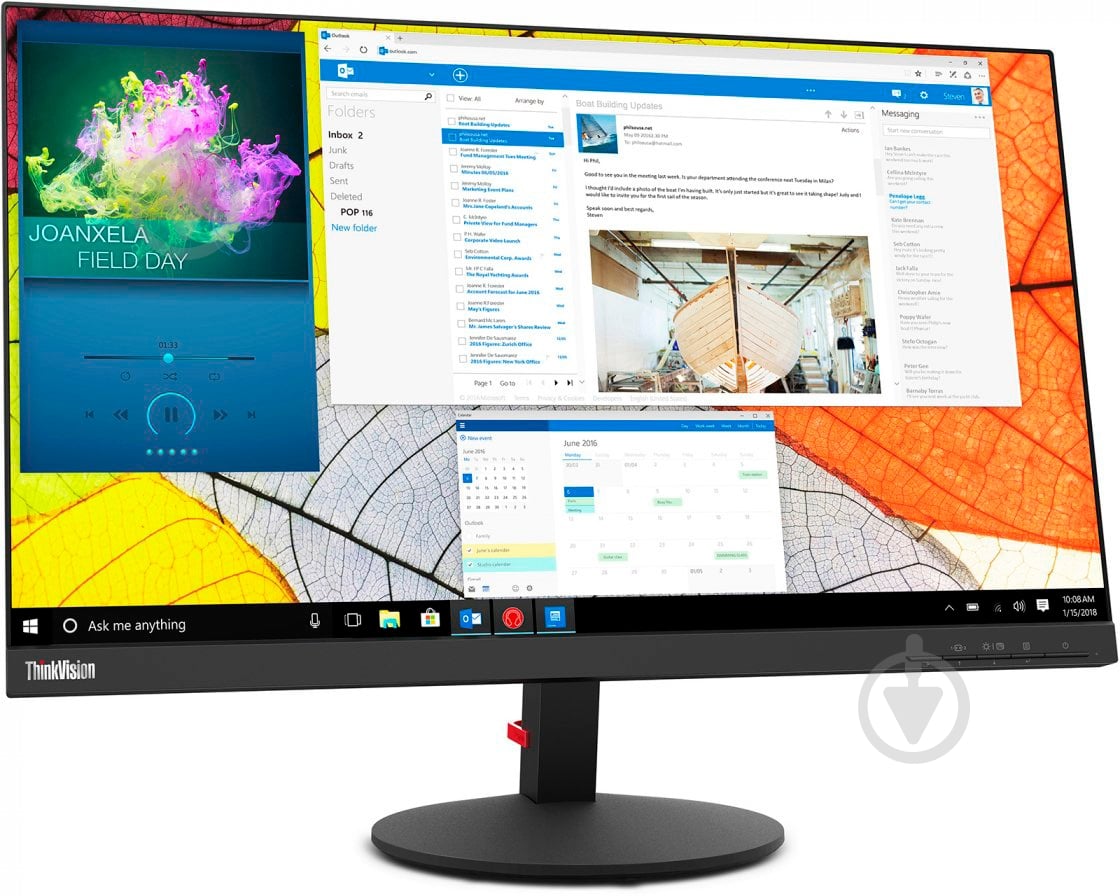 Монітор Lenovo ThinkVision S24Q-10 23,8" (61E7GAT1/61E7GAR1) - фото 2