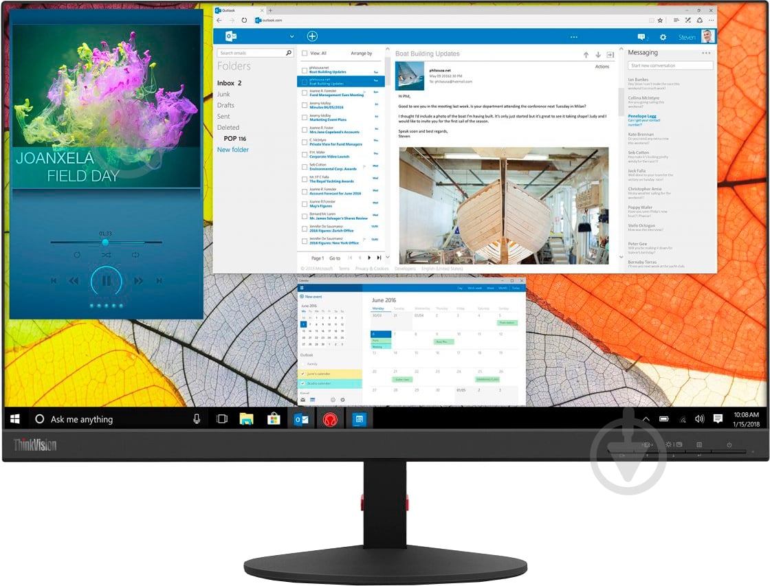 Монітор Lenovo ThinkVision S24Q-10 23,8" (61E7GAT1/61E7GAR1) - фото 1