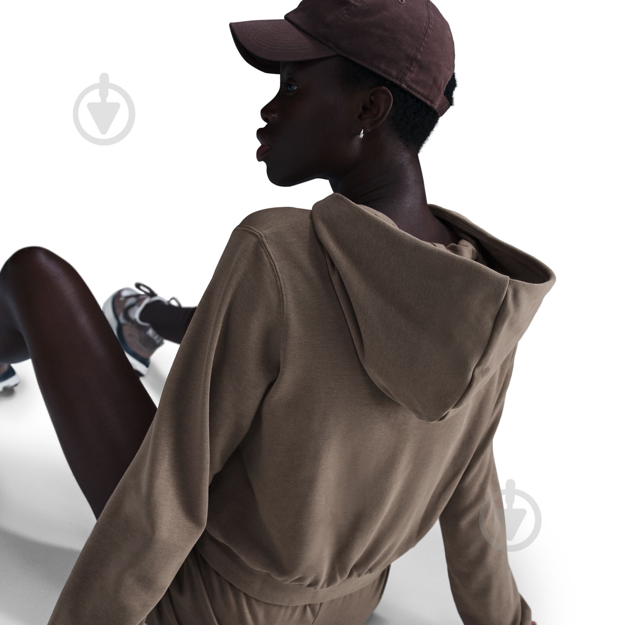 Джемпер Nike W NSW NK CHLL FT FZ HDY FN2415-233 р.S коричневий - фото 5