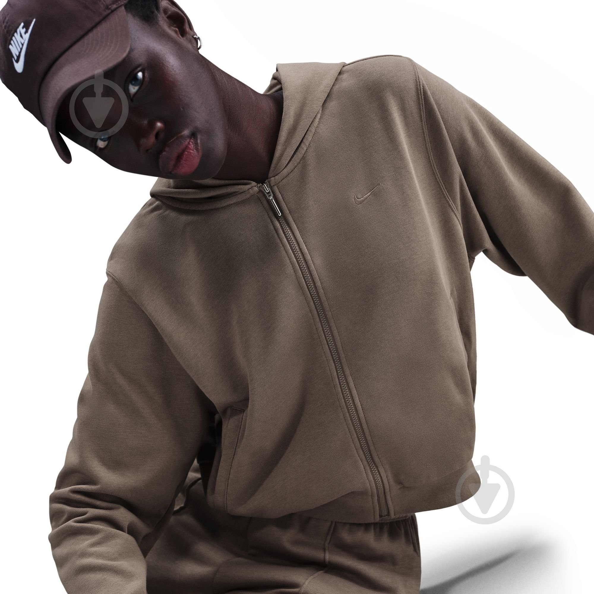 Джемпер Nike W NSW NK CHLL FT FZ HDY FN2415-233 р.S коричневий - фото 6