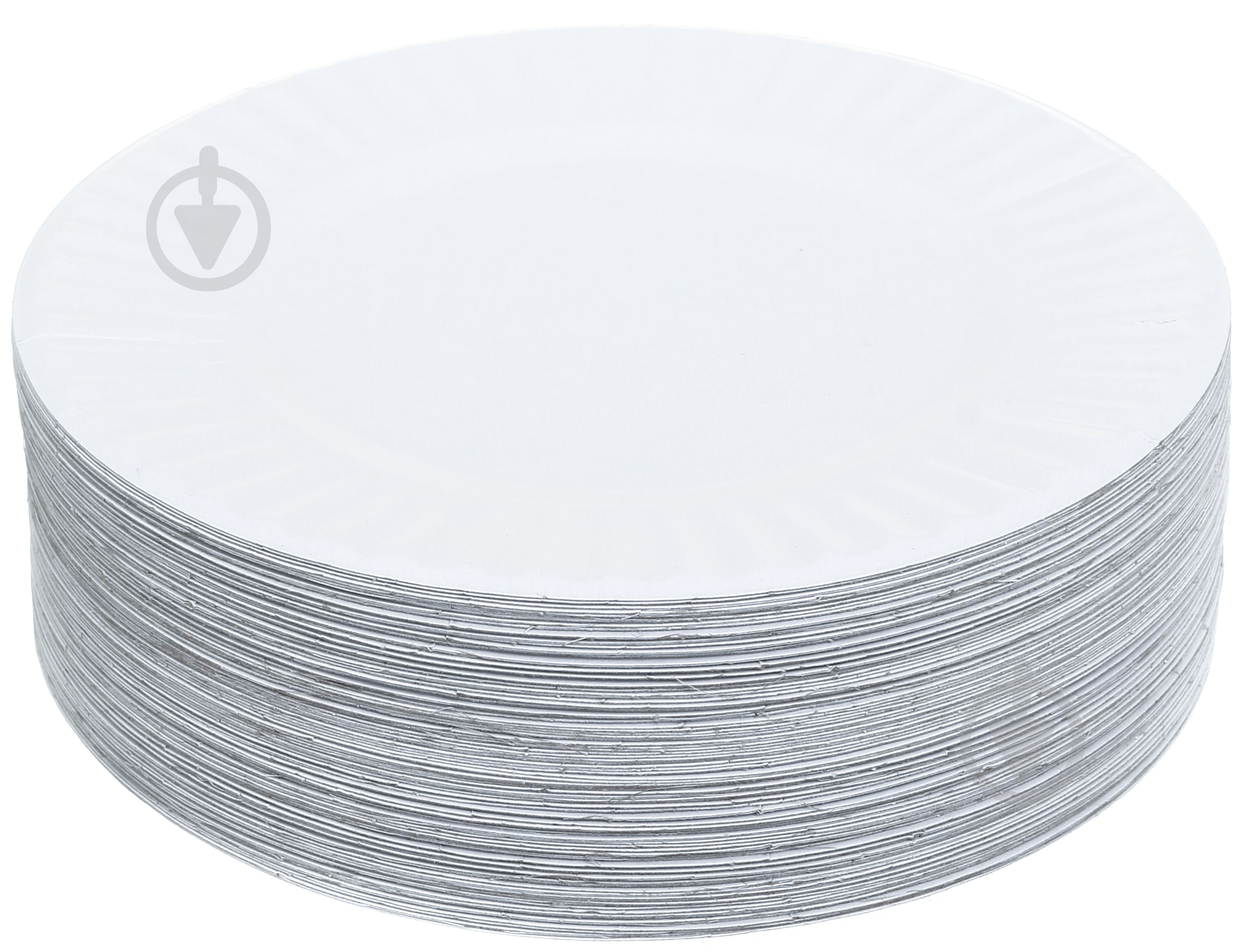 Тарелка одноразовая бумажная белая 18 см Weekend 100 шт. - фото 4