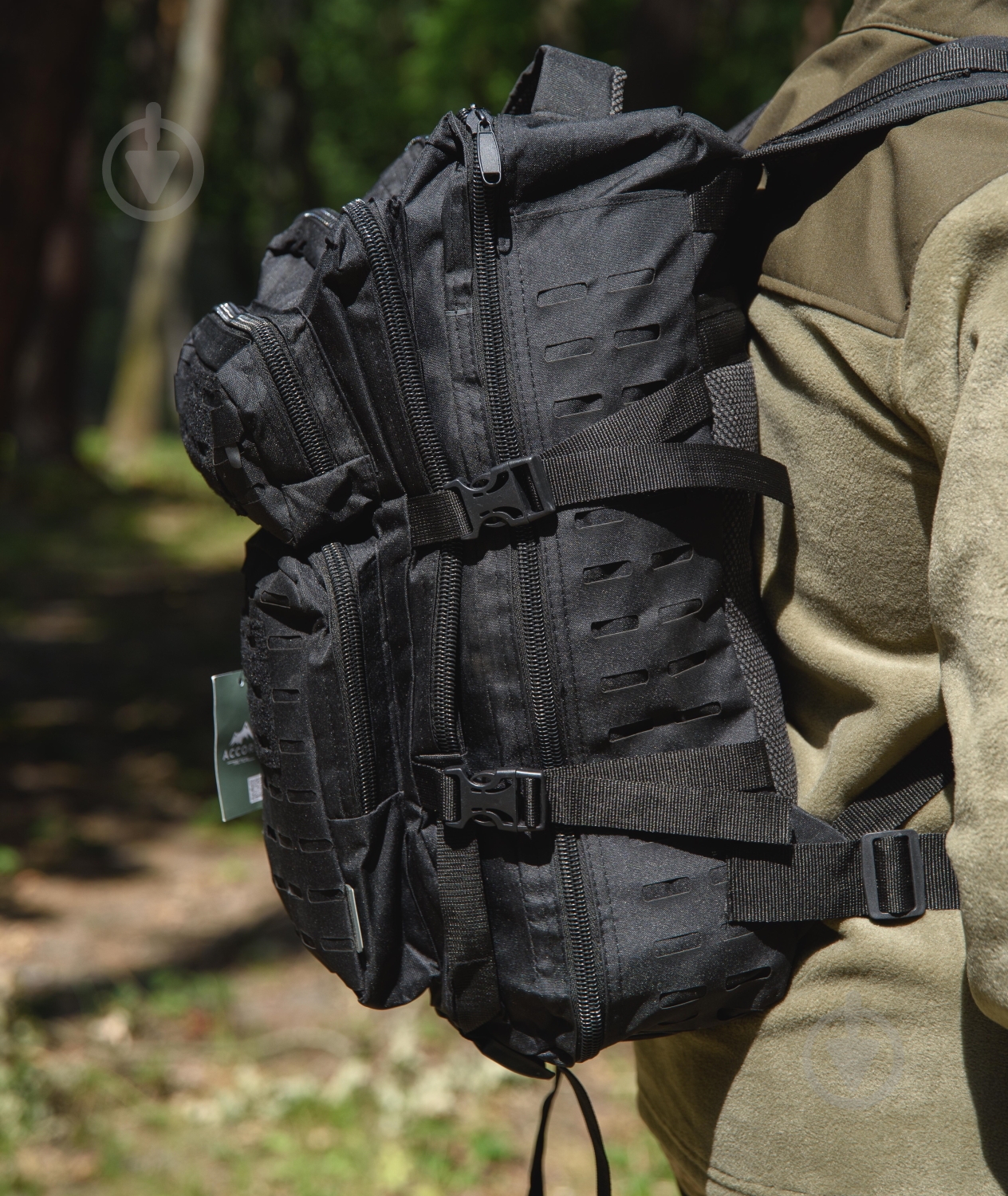 Рюкзак тактичний Accord Tactical 45l, чорний - фото 3