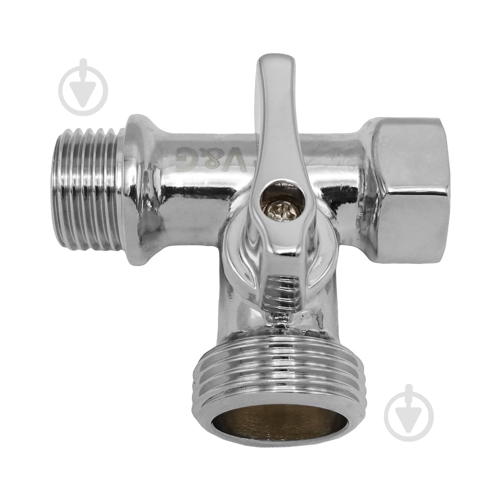 Кран кульовий V&G VALOGIN 1/2"х3/4"х1/2" для підключення сантехнічних приладів VG-506101 - фото 3 Кран кульовий V&G VALOGIN 1/2"х3/4"х1/2" для підключення сантехнічних приладів VG-506101 - фото 3
