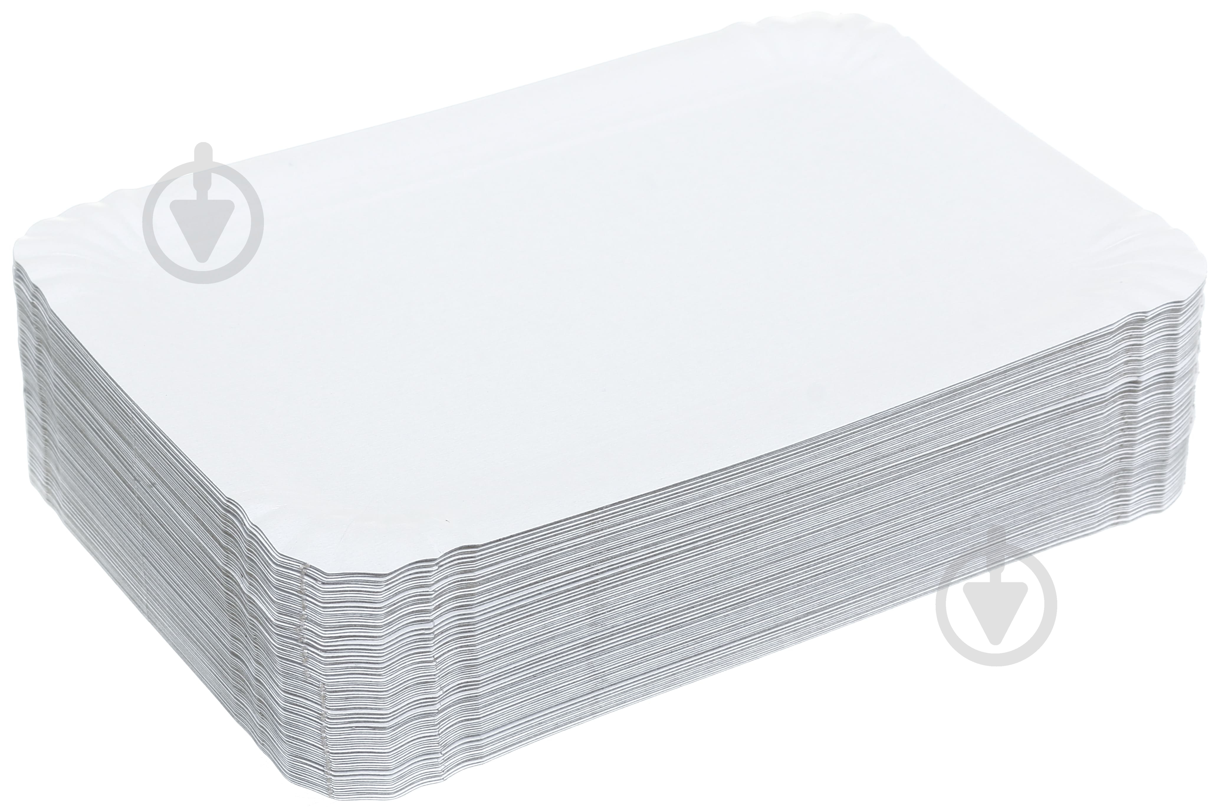 Тарелка одноразовая бумажная белая 14х20 см Weekend 100 шт. - фото 4