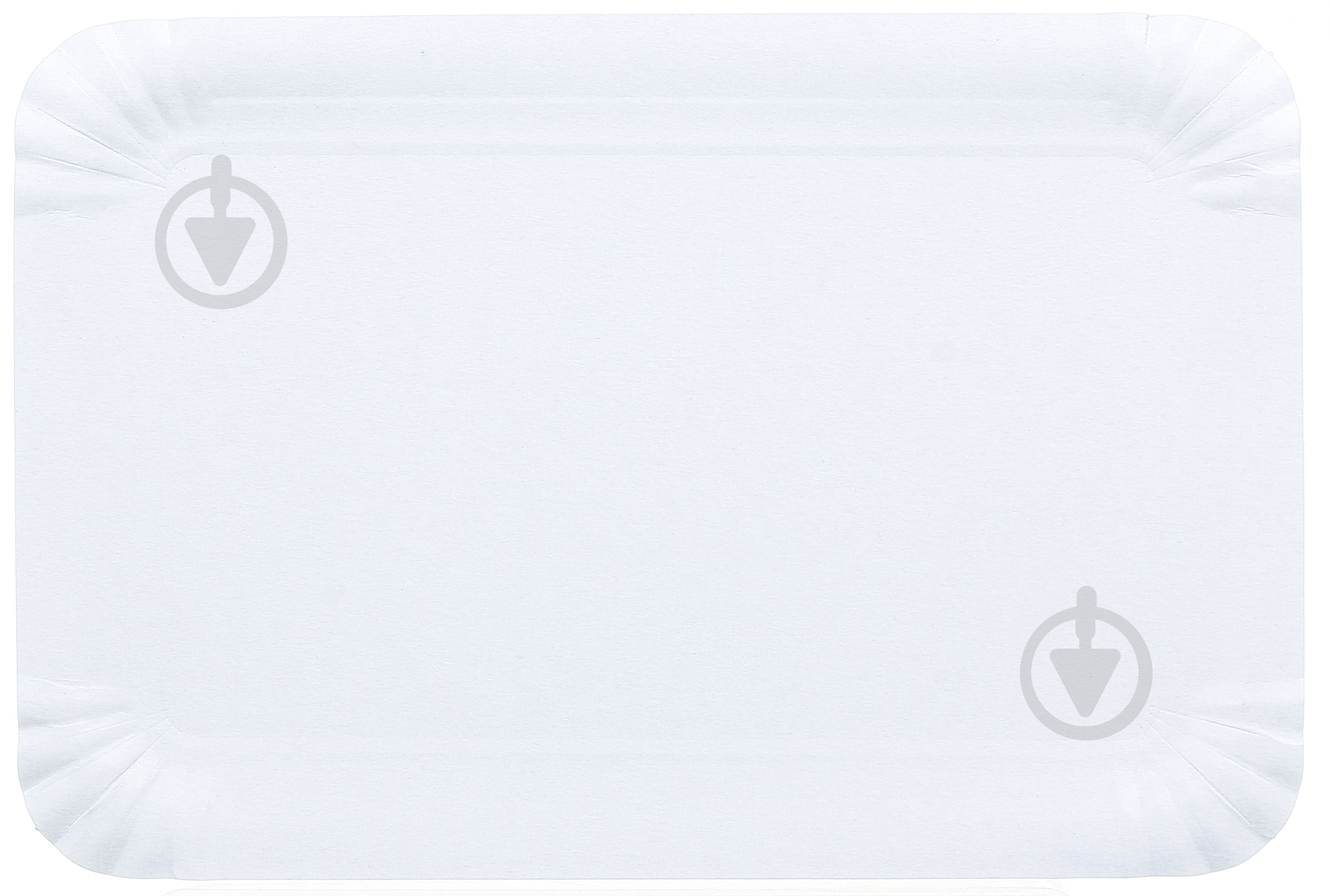 Тарелка одноразовая бумажная белая 14х20 см Weekend 100 шт. - фото 2