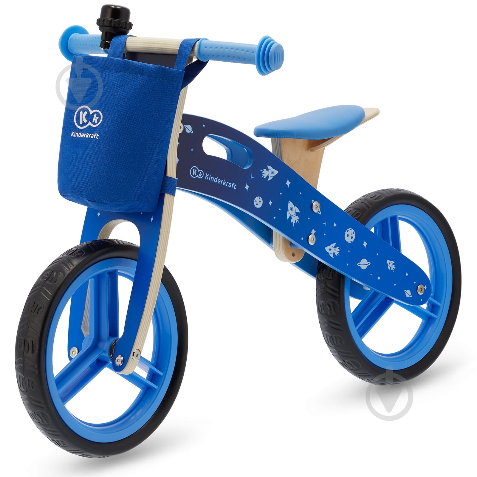 Беговел Kinderkraft Runner Космический синий KKRRUNGBLU00AC - фото 1