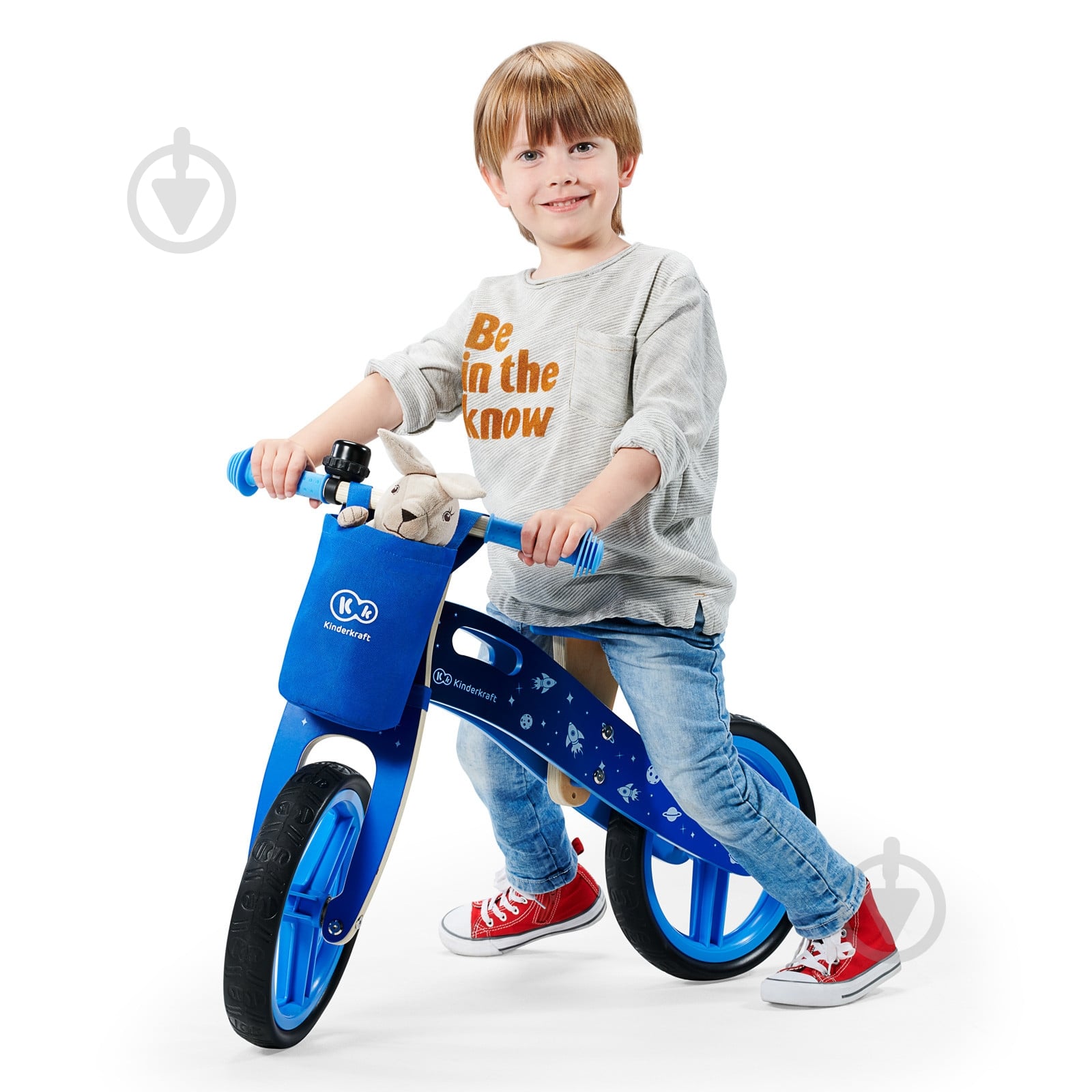 Беговел Kinderkraft Runner Космический синий KKRRUNGBLU00AC - фото 8