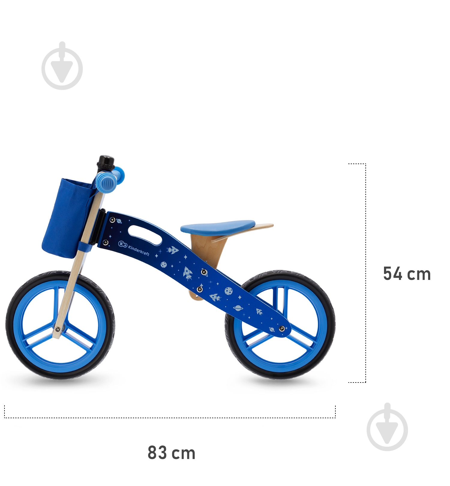 Беговел Kinderkraft Runner Космический синий KKRRUNGBLU00AC - фото 9