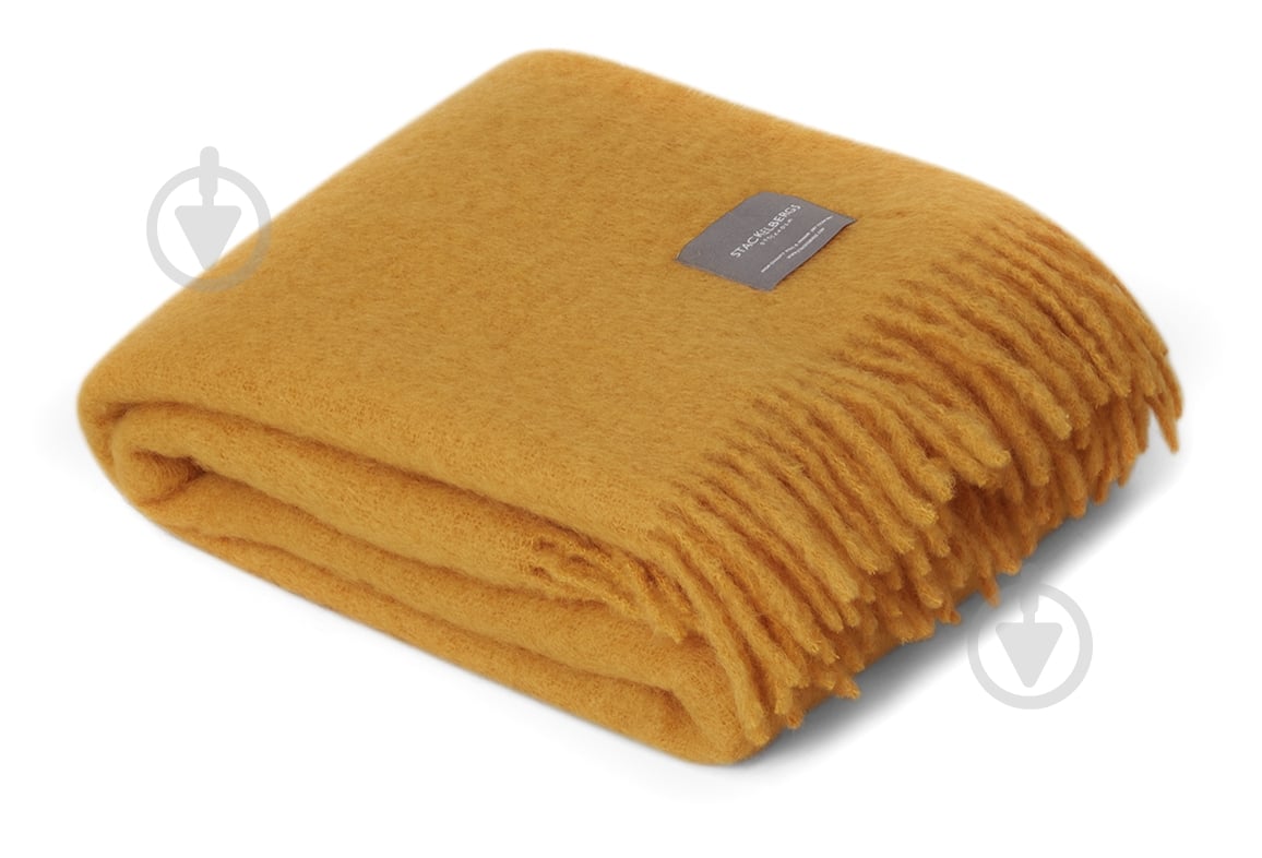 Плед 130x170 см охра Stackelbergs - фото 1 Плед 130x170 см охра Stackelbergs - фото 1