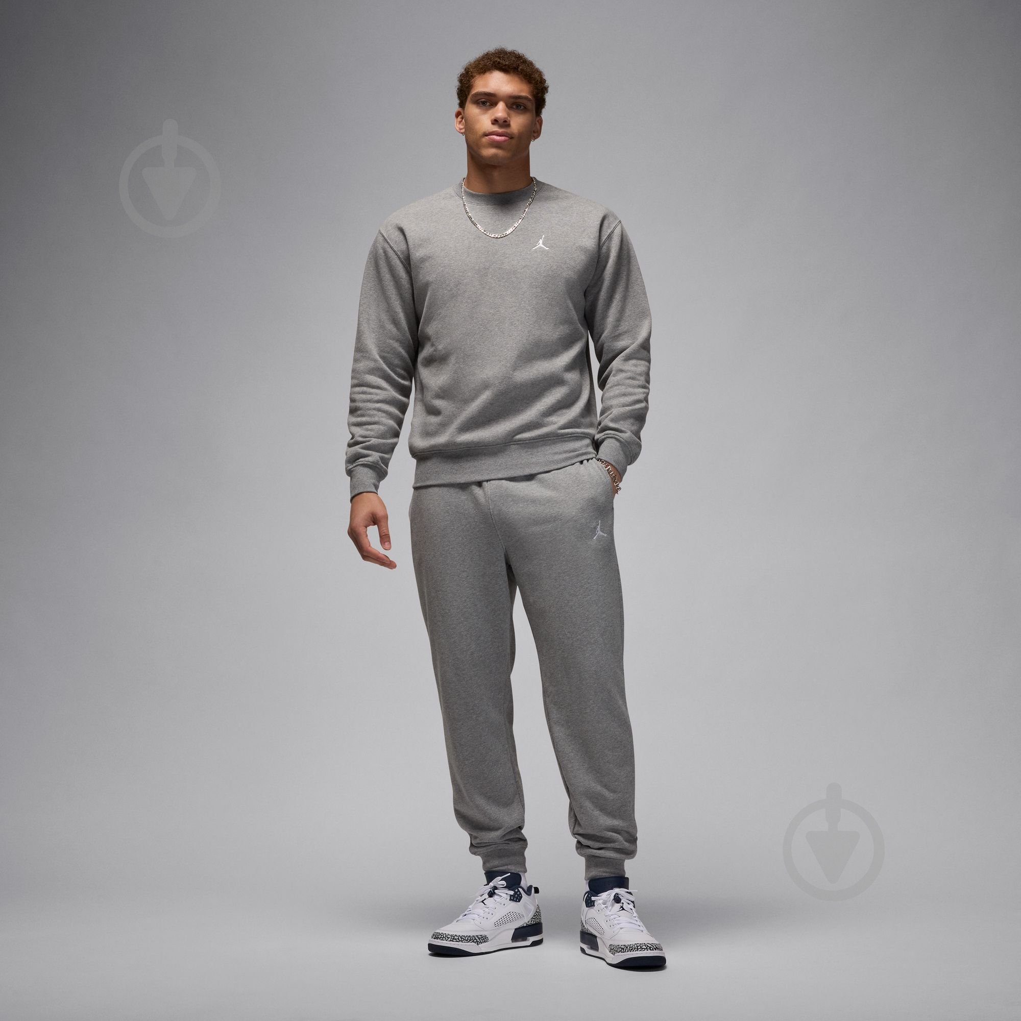 Свитшот Jordan M J BRKLN FLC CREW FV7293-091 р.S серый - фото 5 Свитшот Jordan M J BRKLN FLC CREW FV7293-091 р.S серый - фото 5