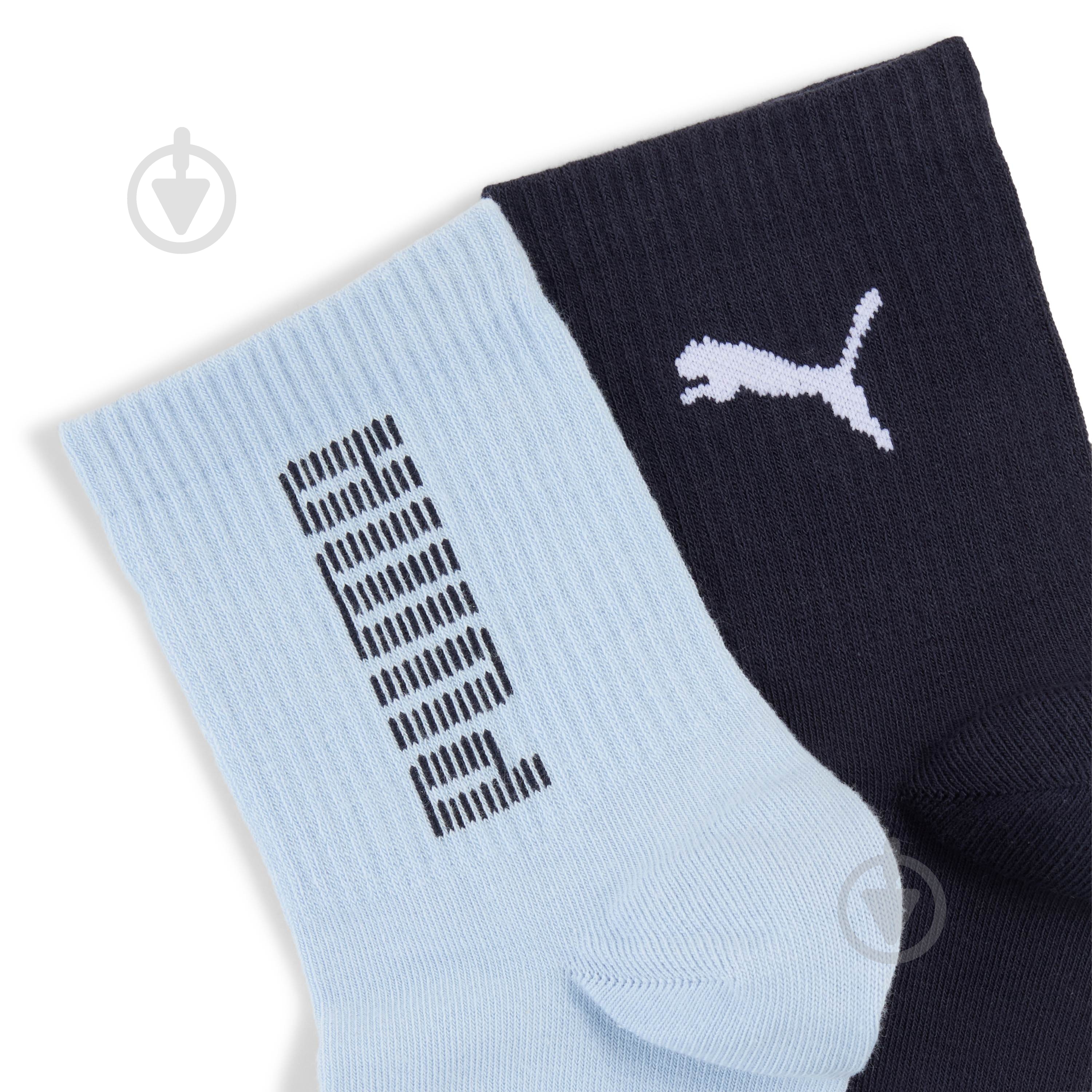 Шкарпетки Puma UNISEX RIB LOGO SHORT SOCK 3P 94721601 р.39-42 синій - фото 2 Шкарпетки Puma UNISEX RIB LOGO SHORT SOCK 3P 94721601 р.39-42 синій - фото 2
