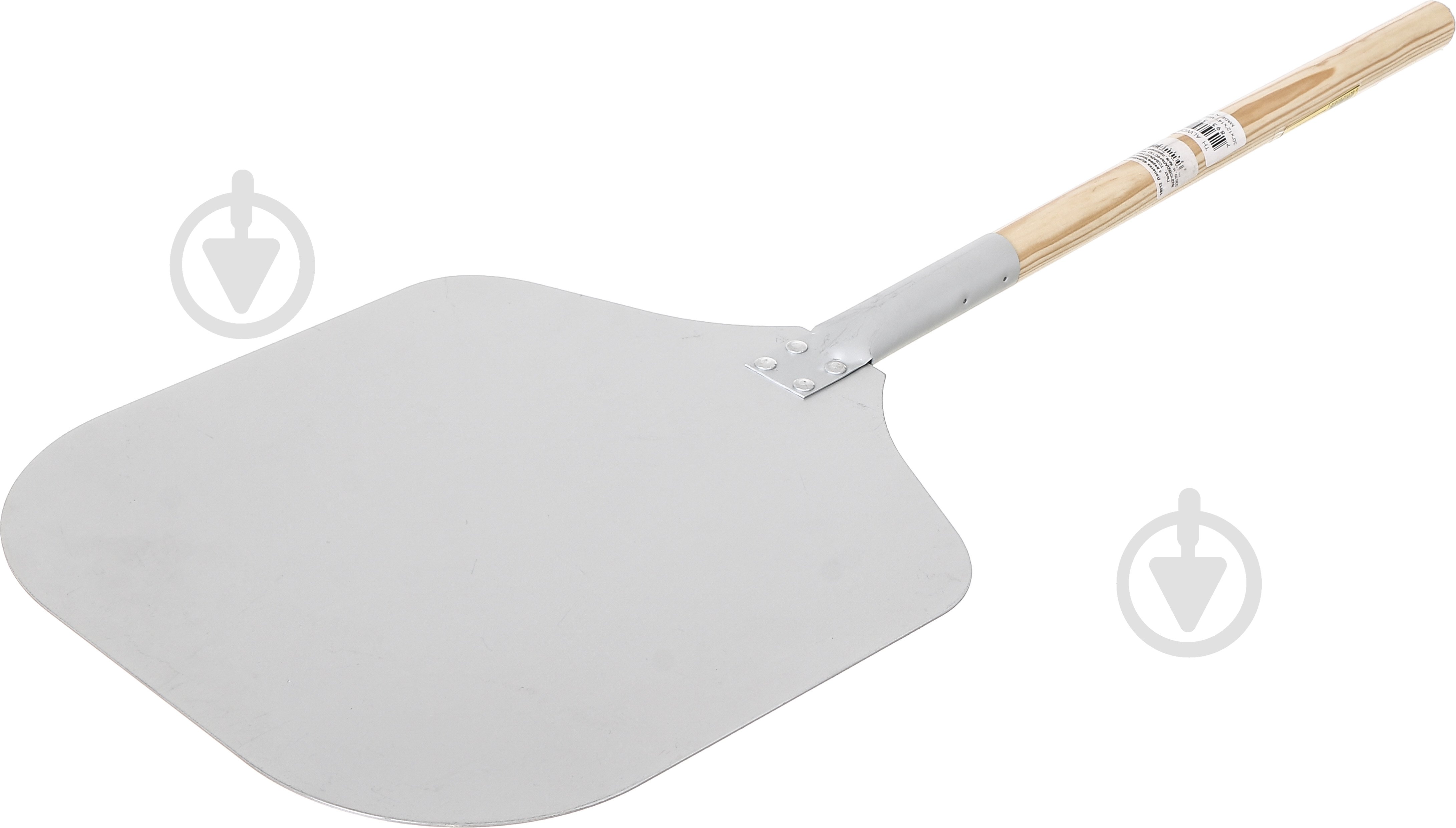 Лопатка алюминиевая 30х35 см для пиццы с деревянной ручкой 65 см - фото 1 Лопатка алюминиевая 30х35 см для пиццы с деревянной ручкой 65 см - фото 1
