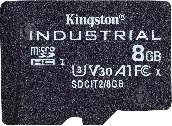Карта памяти Kingston microSDHC 8 ГБ Class 10 (SDCIT2/8GBSP) Industrial - фото 1