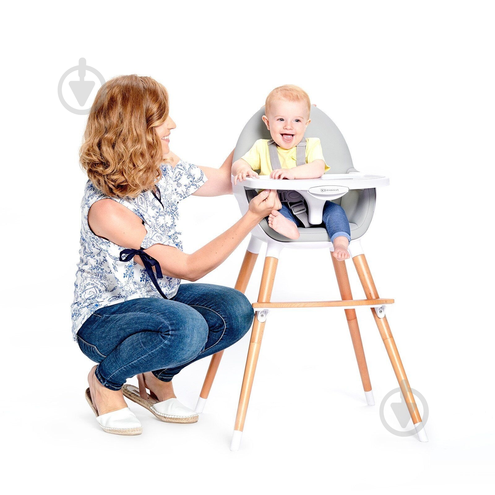 Стульчик для кормления Kinderkraft Fini Gray (KKKFINIGRY0000) - фото 9 Стульчик для кормления Kinderkraft Fini Gray (KKKFINIGRY0000) - фото 9