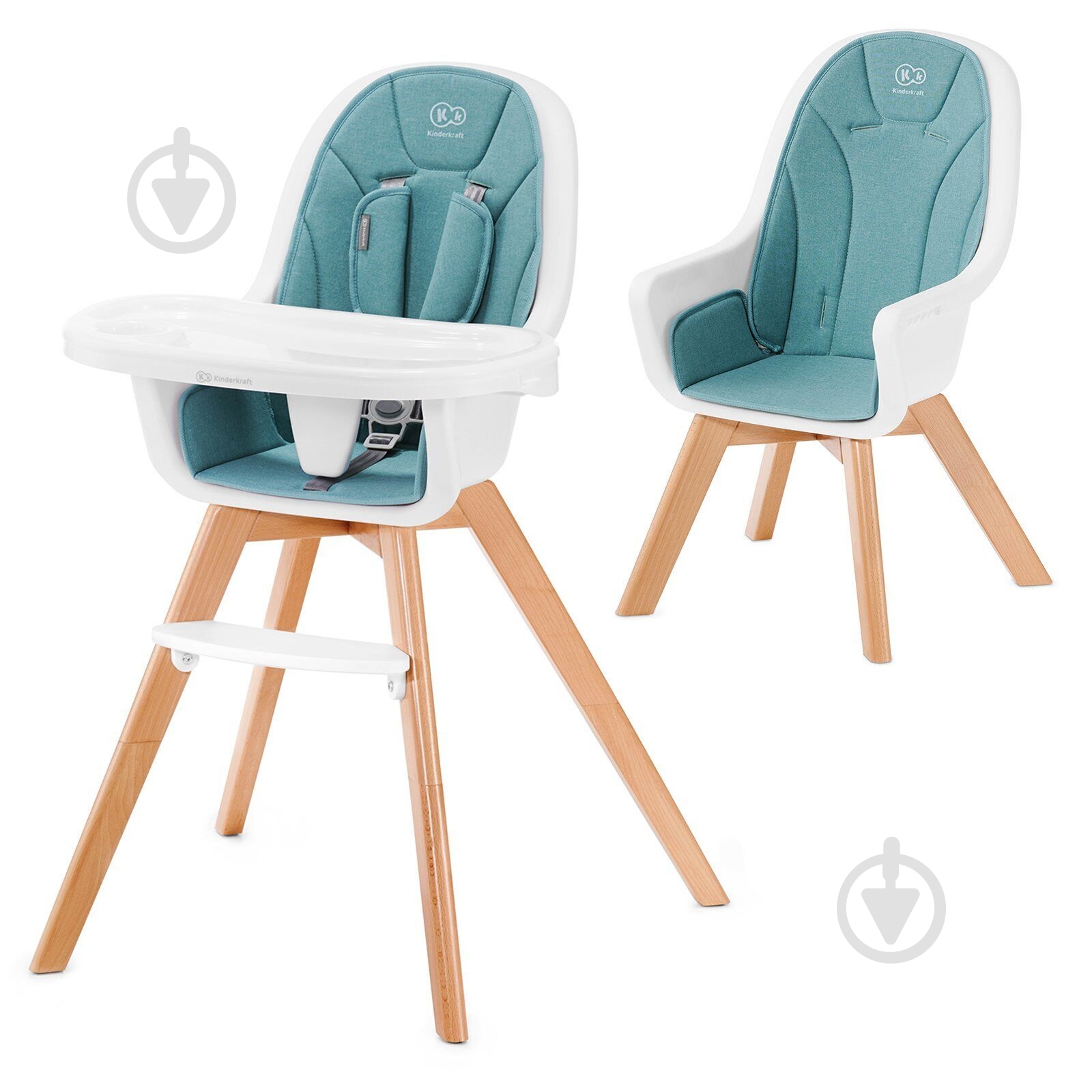 Стільчик для годування Kinderkraft Tixi Turquoise (KKKTIXITRQ0000) - фото 1 Стільчик для годування Kinderkraft Tixi Turquoise (KKKTIXITRQ0000) - фото 1
