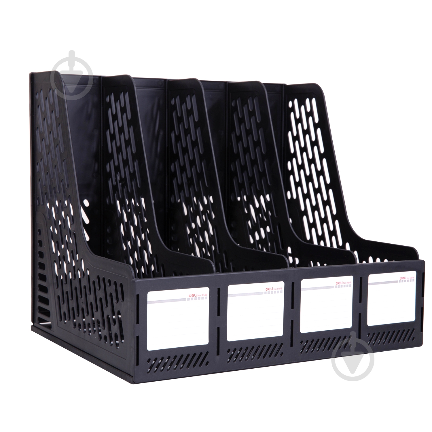 Лоток для бумаг черный E9846 Deli - фото 1