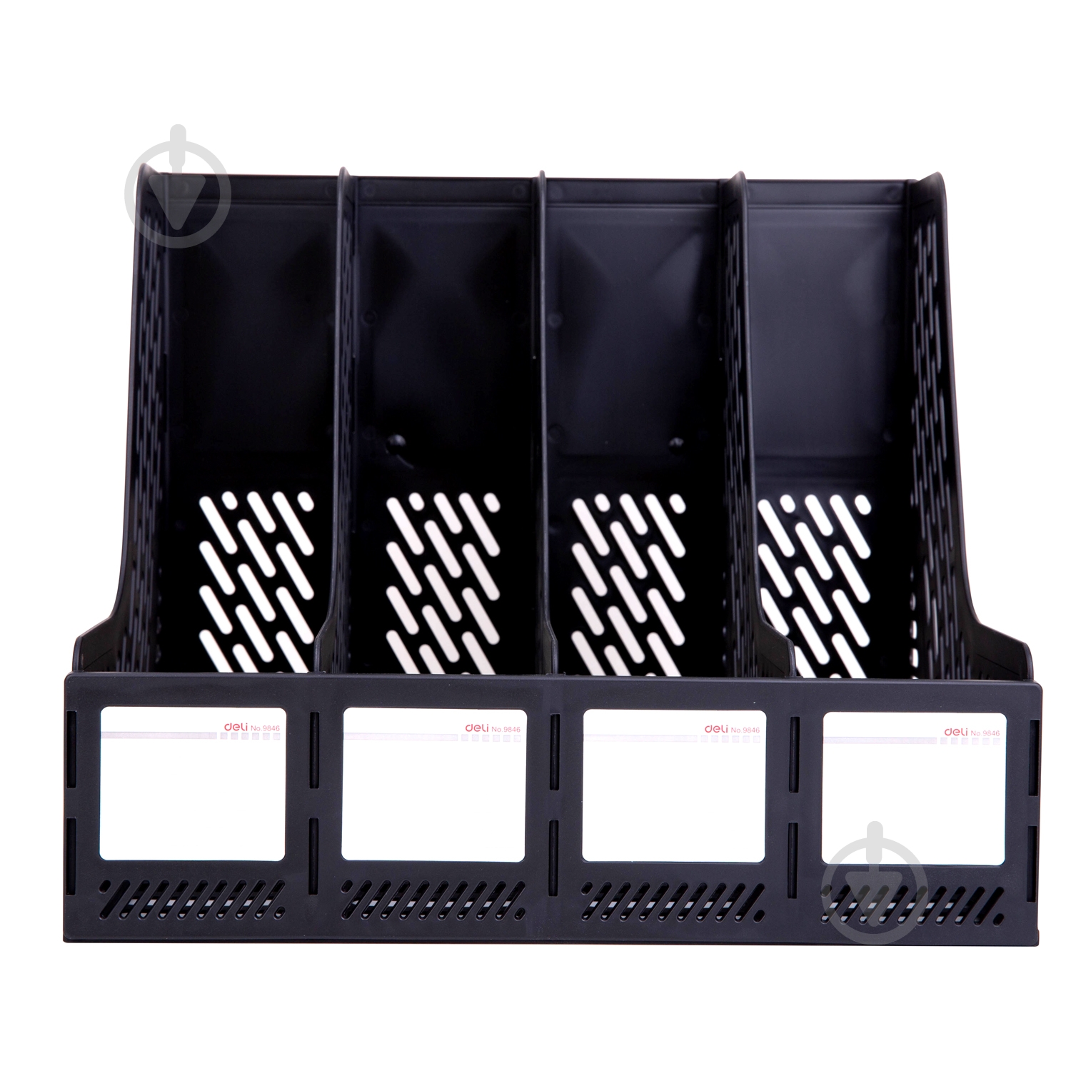 Лоток для бумаг черный E9846 Deli - фото 2