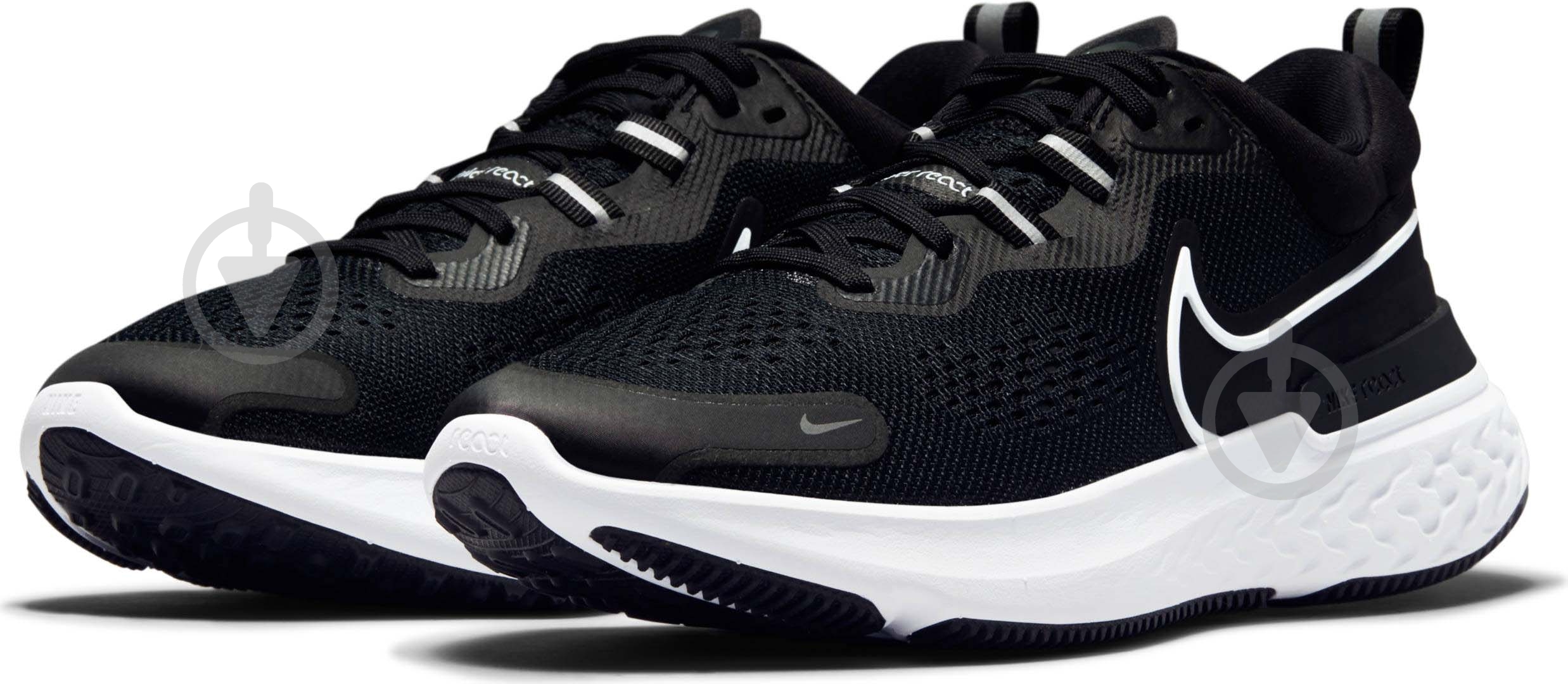 Кроссовки женские летние Nike React Miler 2 CW7136-001 р.37,5 черные - фото 1