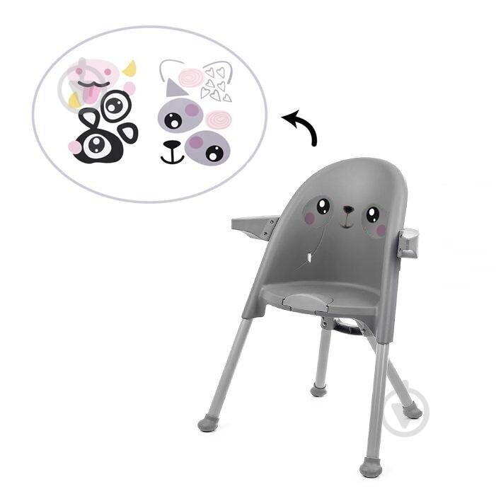 Стільчик для годування Kinderkraft Pini Gray (KKKPINIGRY0000) - фото 8 Стільчик для годування Kinderkraft Pini Gray (KKKPINIGRY0000) - фото 8