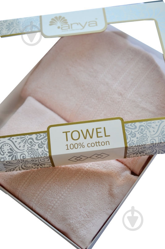 Набор полотенец Alice персиковый Arya - фото 3 Набор полотенец Alice персиковый Arya - фото 3