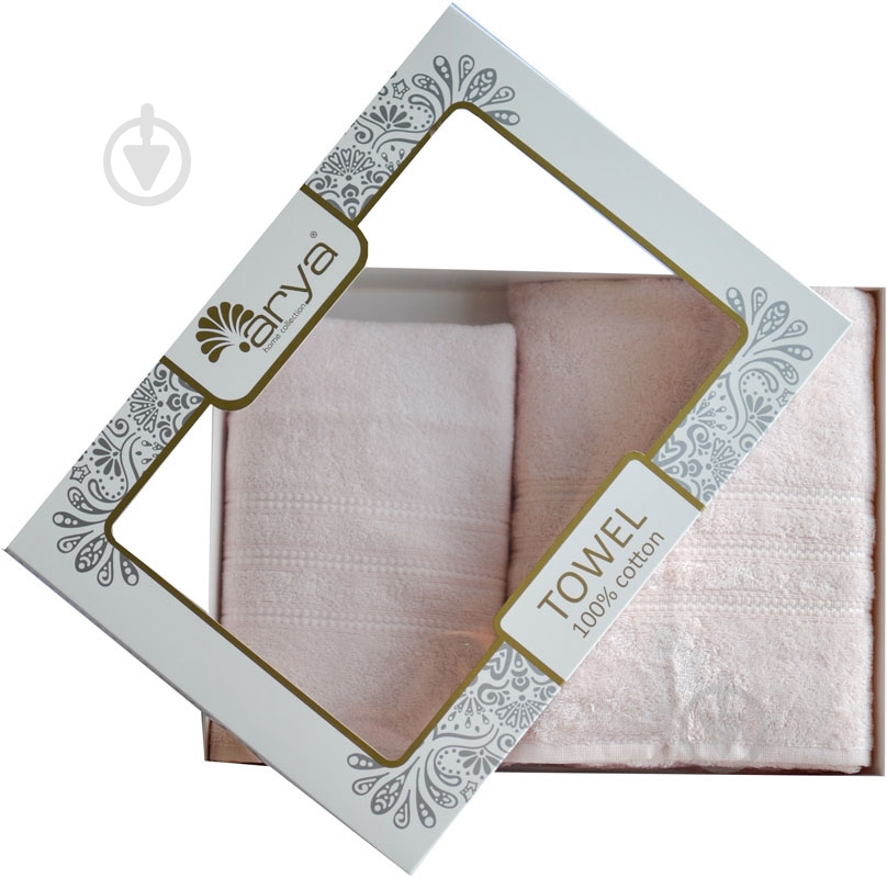 Набор полотенец Alice персиковый Arya - фото 5 Набор полотенец Alice персиковый Arya - фото 5