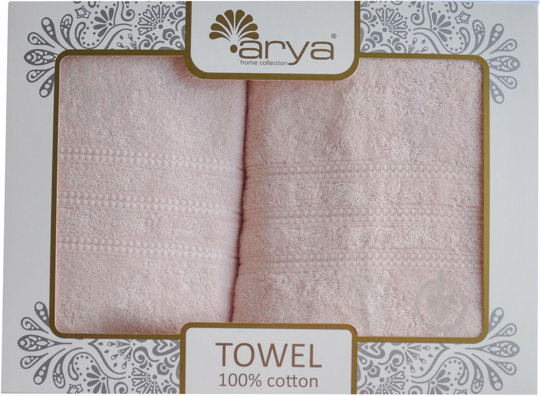 Набор полотенец Alice персиковый Arya - фото 6 Набор полотенец Alice персиковый Arya - фото 6