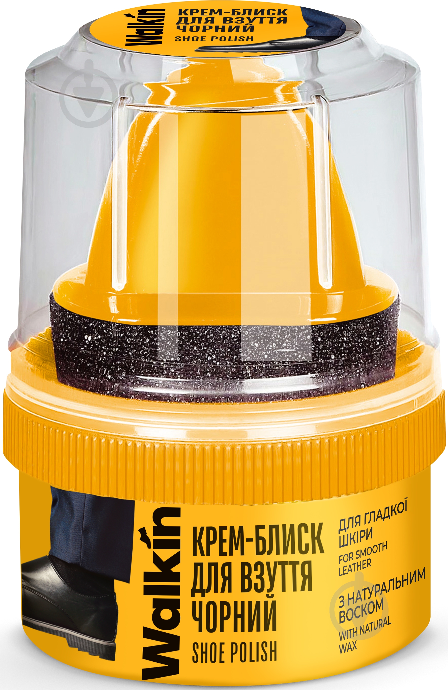 Крем-блеск WALKIN для гладкой кожи 50 мл черный - фото 1 Крем-блеск WALKIN для гладкой кожи 50 мл черный - фото 1