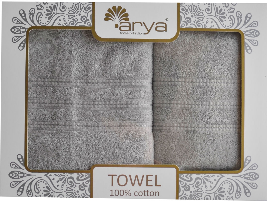 Набор полотенец Alice серый Arya - фото 5