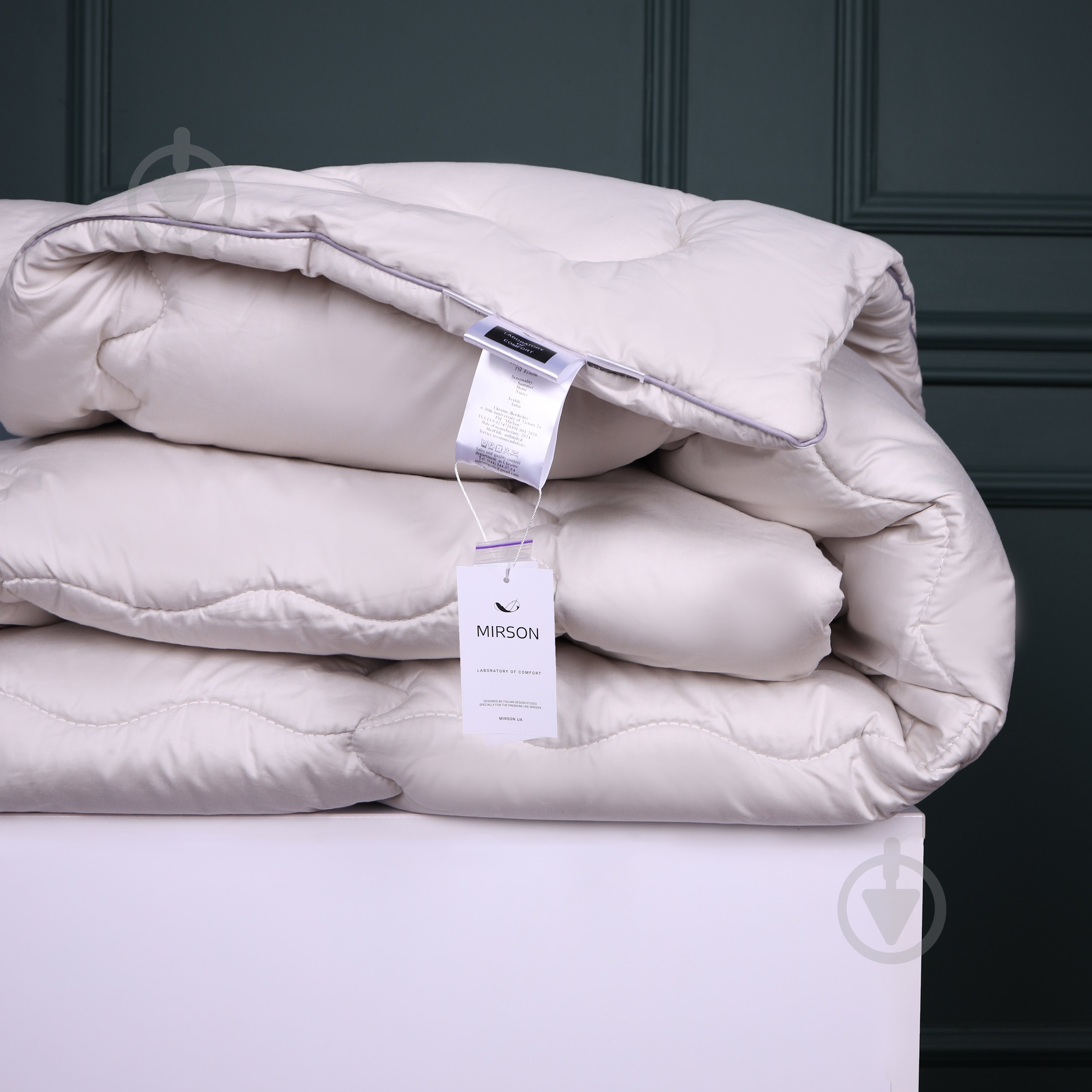 Одеяло антиаллергенное №1008 Silver Cloud EcoSilk лето 140x205 см MirSon серебряный - фото 5