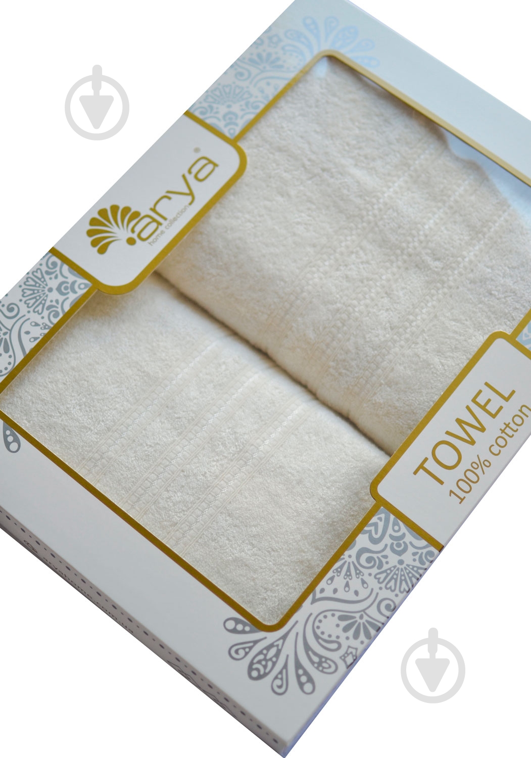 Набор полотенец Alice кремовый Arya - фото 4 Набор полотенец Alice кремовый Arya - фото 4
