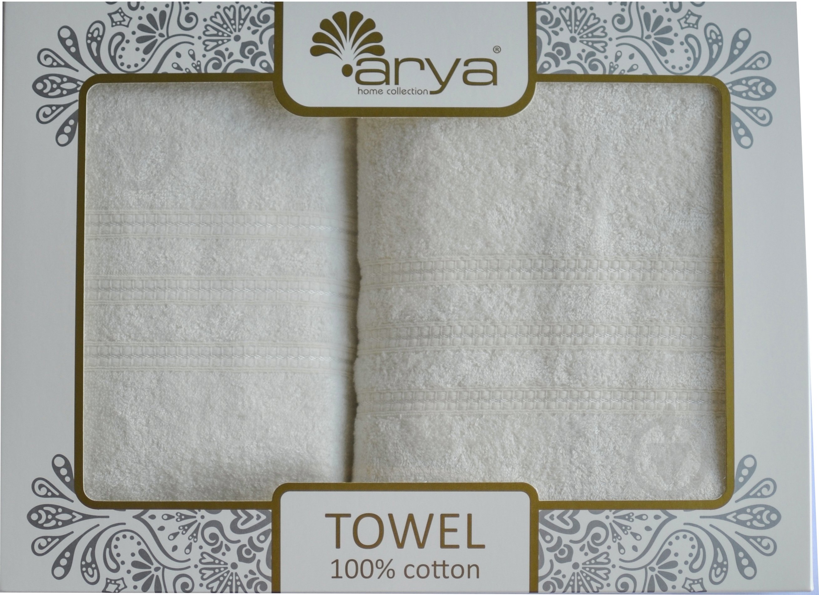 Набор полотенец Alice кремовый Arya - фото 6 Набор полотенец Alice кремовый Arya - фото 6