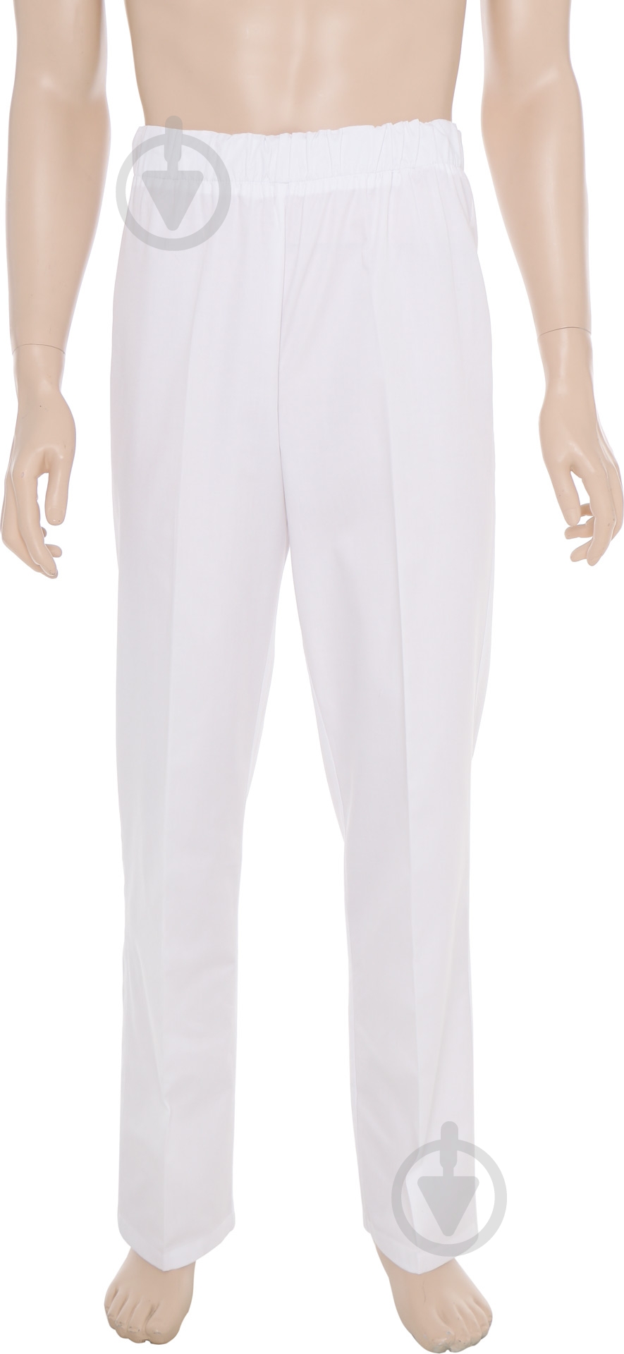 Штаны для повара р. M белый - фото 1