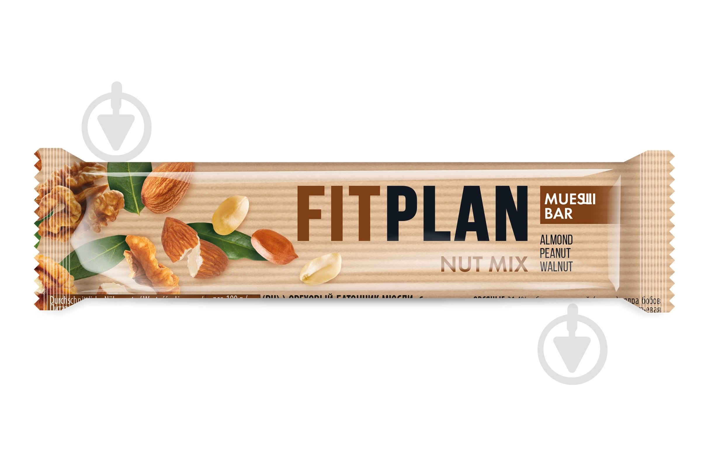 Батончик Vale мюслі з горіхом Fitness Plan 30 г - фото 1 Батончик Vale мюслі з горіхом Fitness Plan 30 г - фото 1