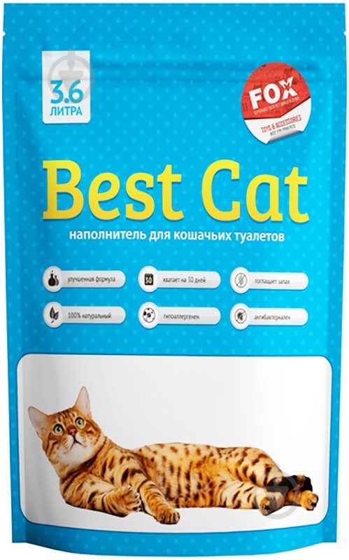 Наповнювач для котячого туалету Best Cat Blue Mint 3,6 л - фото 1 Наповнювач для котячого туалету Best Cat Blue Mint 3,6 л - фото 1